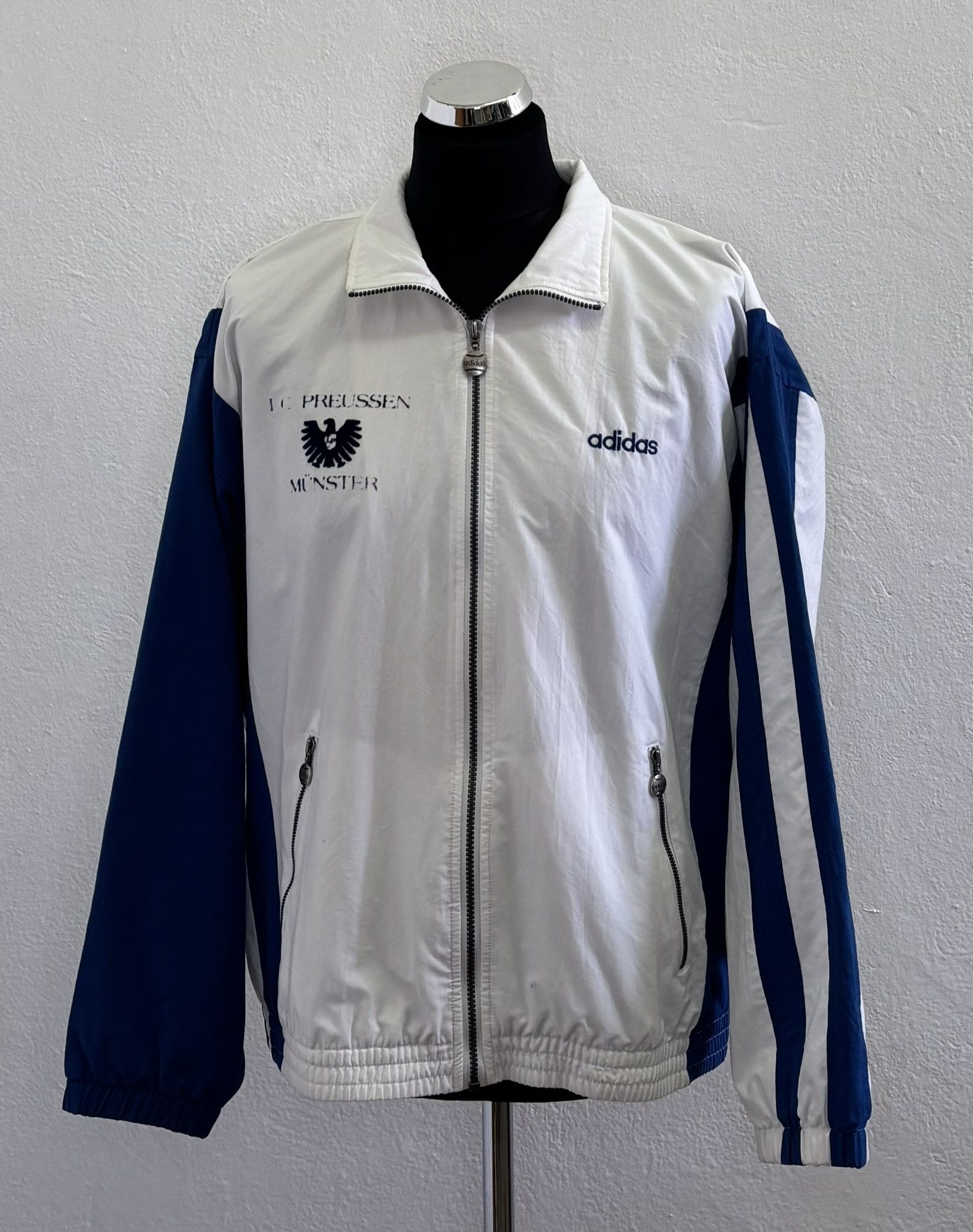 Adidas × Vintage Preußen Münster Adidas Originals vintage 90s Sweatshirt Size US XL / EU 56 / 4 - 1 Thumbnail