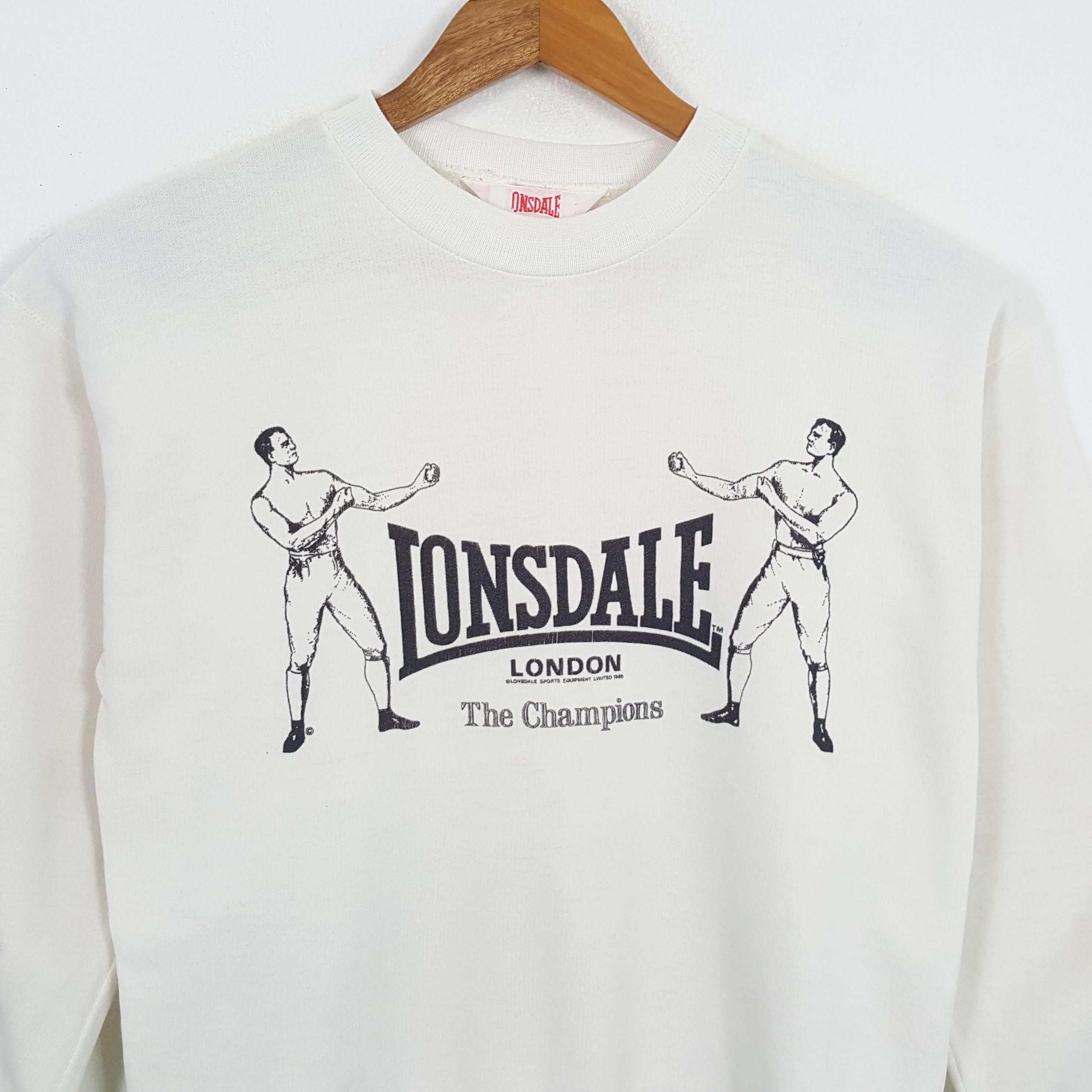Lonsdale × Vintage Vintage LONSDALE Fashion Punk Band Style Sweatshirts Size US M / EU 48-50 / 2 - 2 Thumbnail