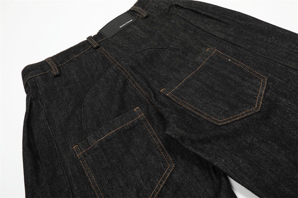 Japanese Brand × Jean Men's casual versatile topstitched scimitar jeans Size US 32 / EU 48 - 5 Thumbnail