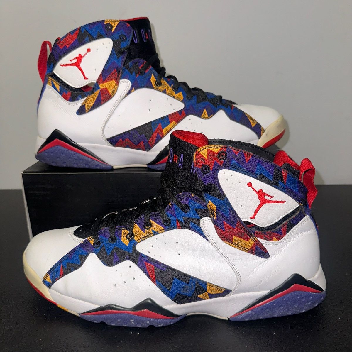 Jordan Brand Size 14 - Nike Jordan 7 Retro Sweater - 304775-142 Size US 14 / EU 47 - 1 Thumbnail