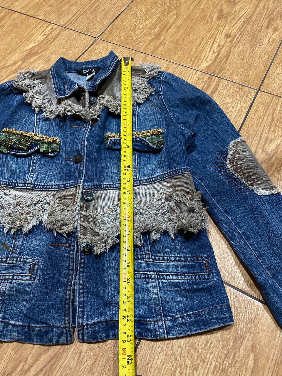Dolce & Gabbana Ladies Embellished Handmade Denim Jean Jacket Size M / US 6-8 / IT 42-44 - 5 Thumbnail