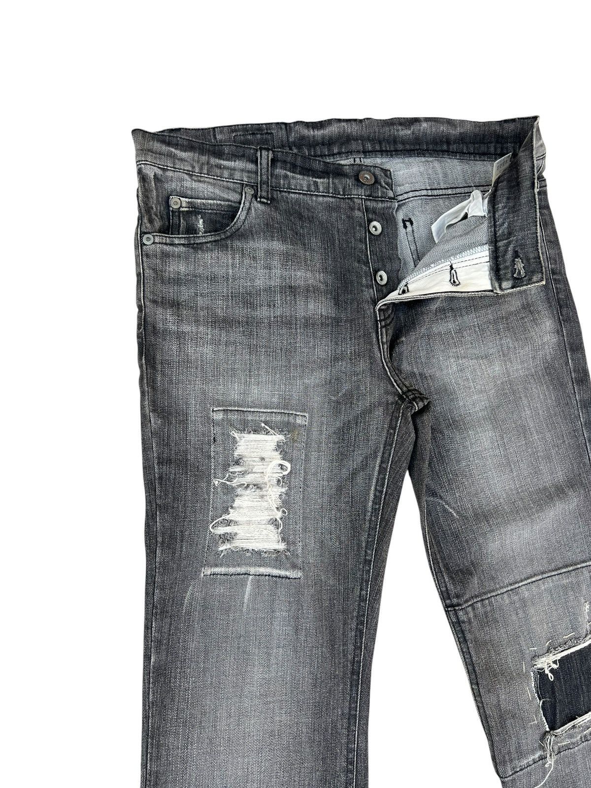 Beams Plus Beams X Vaporize Distressed Stretch Denim Flare Jeans Size US 32 / EU 48 - 8 Thumbnail