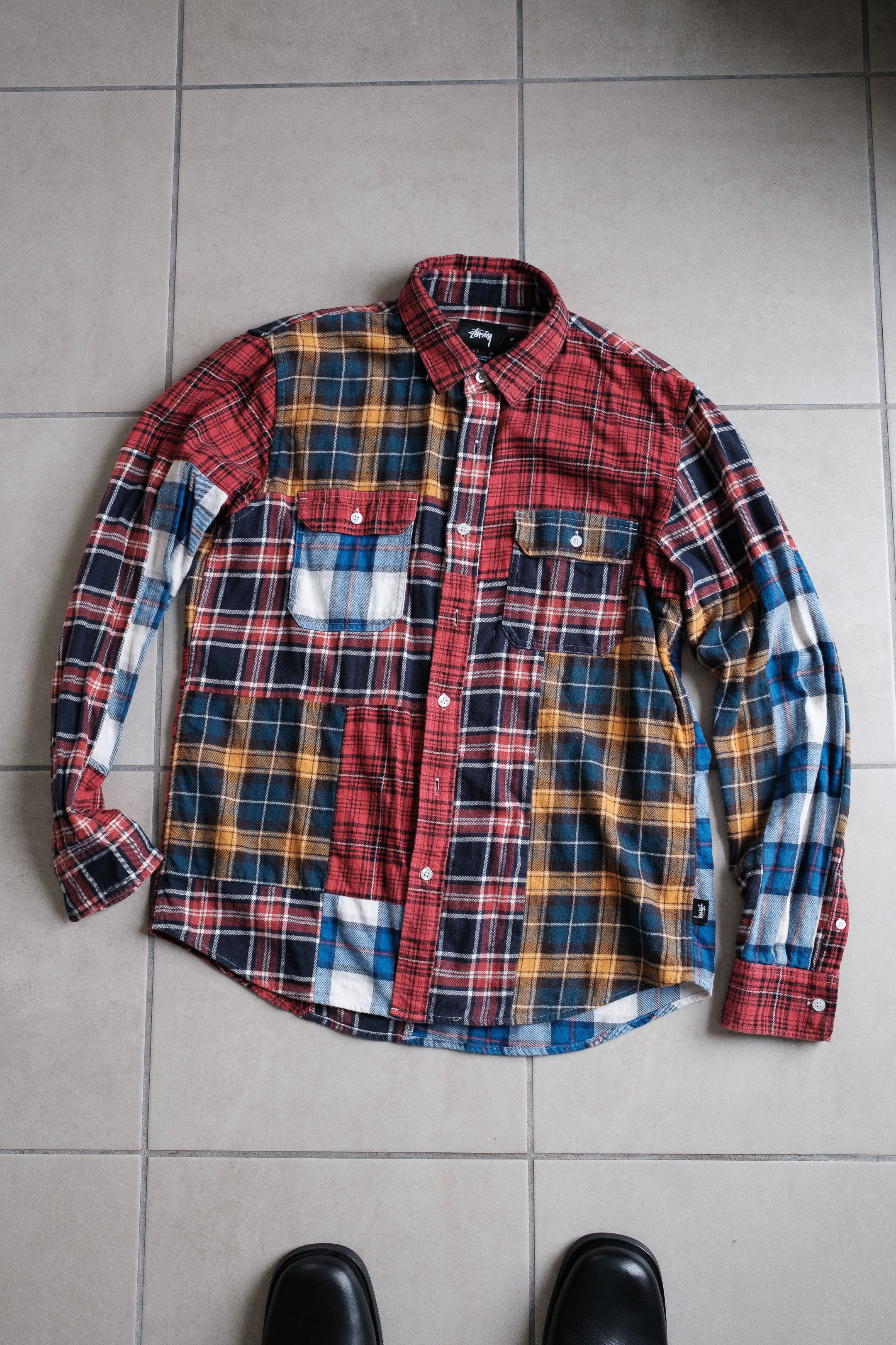 Stussy Stussy Mixed Plaid Patchwork Flannel Size US M / EU 48-50 / 2 - 1 Thumbnail