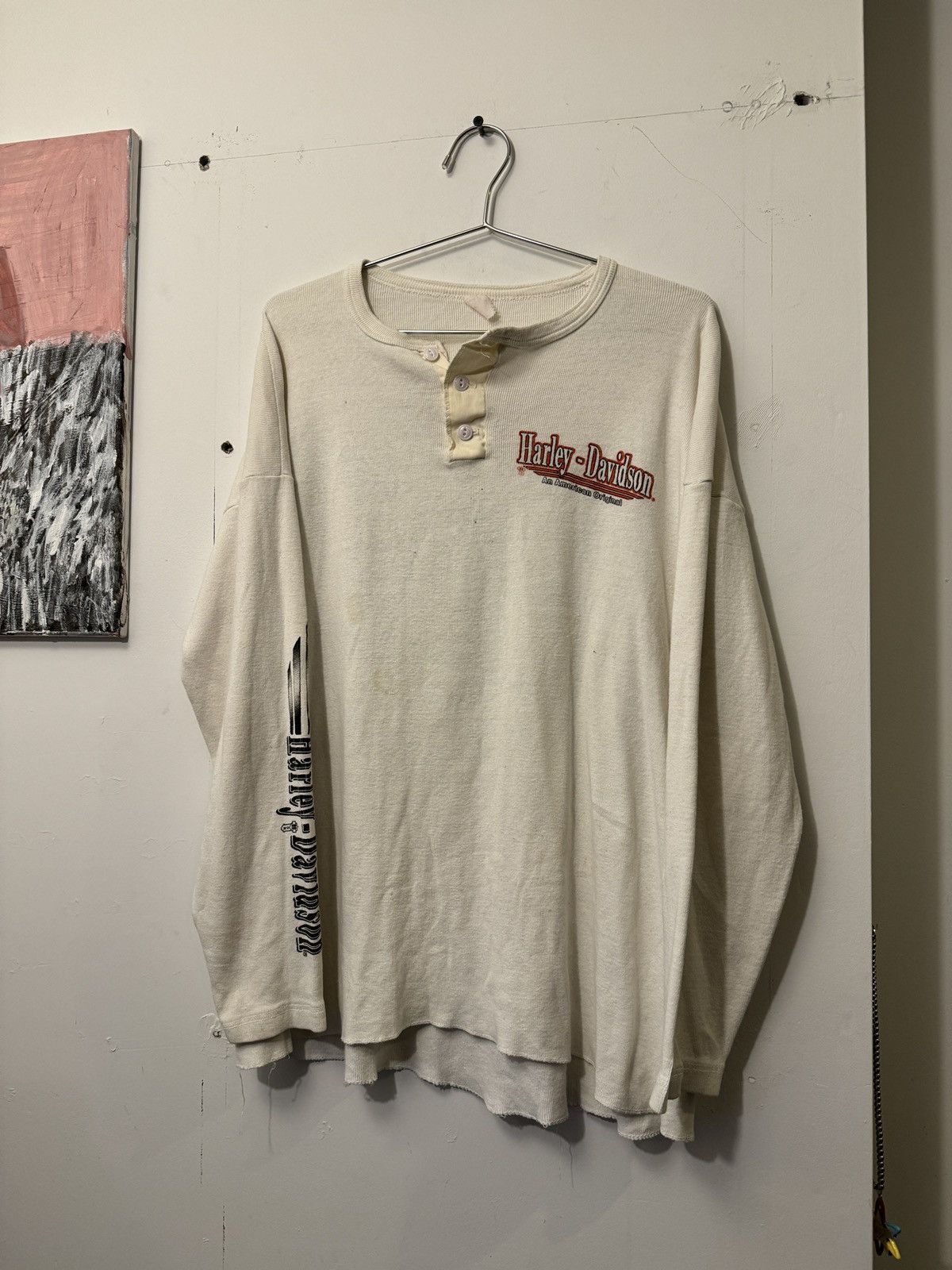 Harley Davidson Thrashed Faded Distressed Harley Shirt ERD Grunge WCC Chrome Size US XXL / EU 58 / 5 - 7 Thumbnail