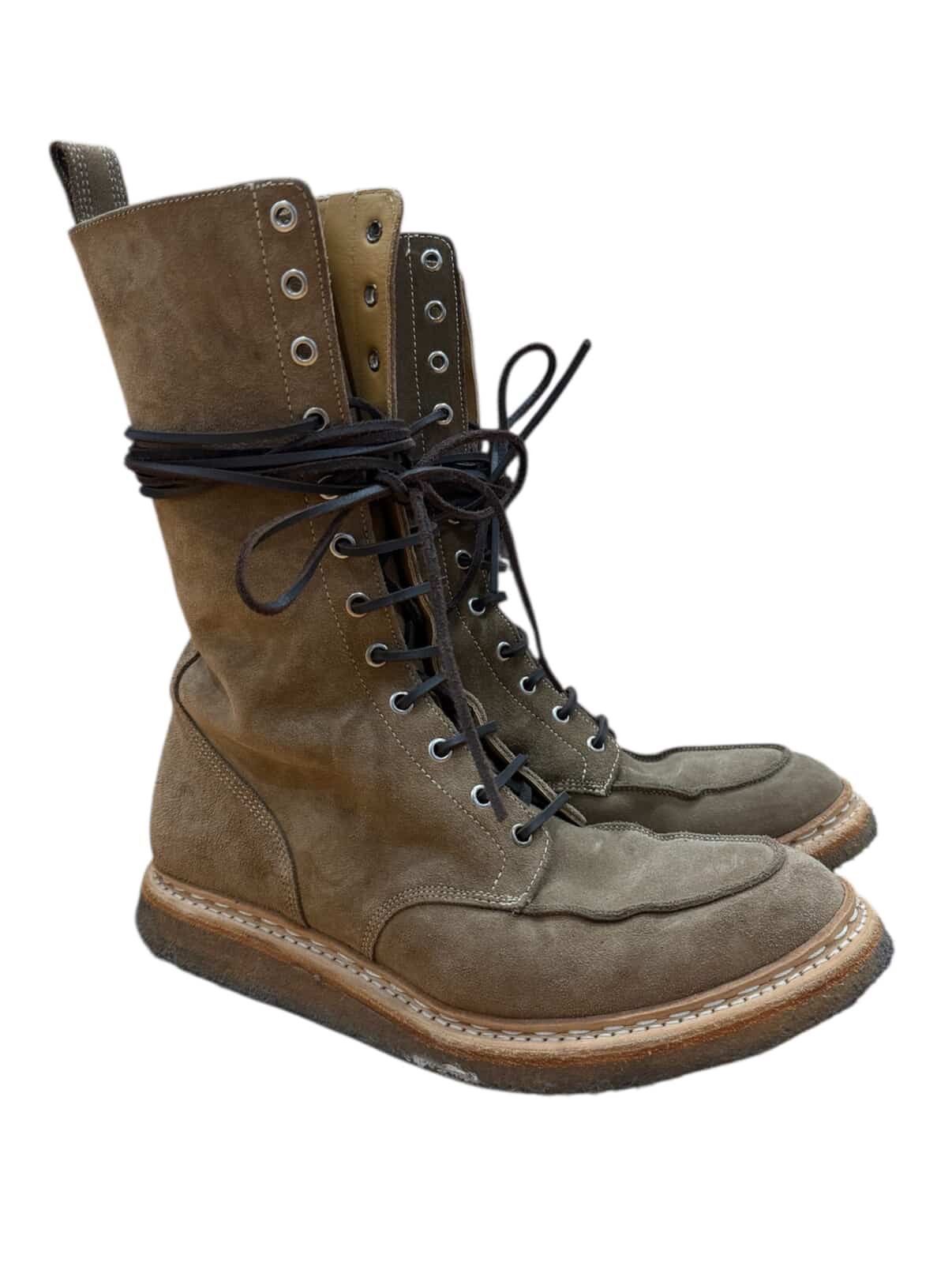 Balmain BALMAIN AW11 CHRISTOPHE DECARNIN CREPE BOOTS Size US 11 / EU 44 - 1 Thumbnail