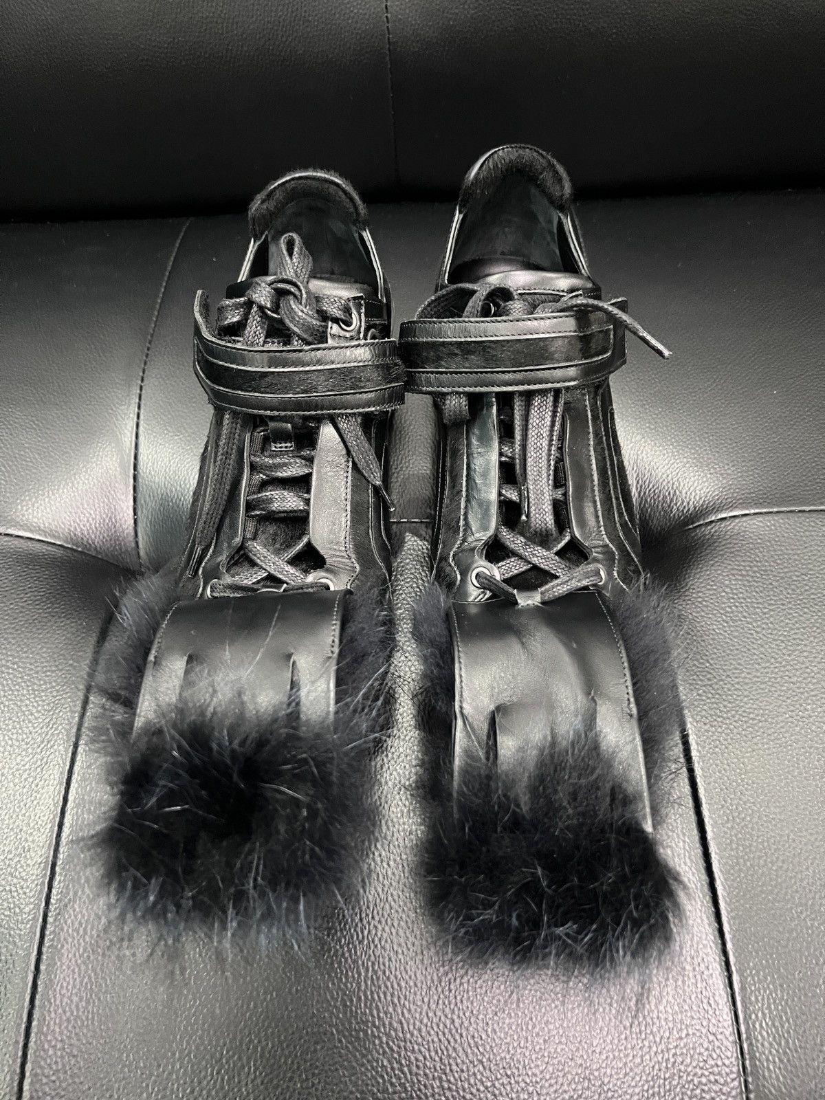 Pierre Hardy Pierre Hardy Fur & Haircalf Sneakers Size US 9 / IT 39 - 14 Thumbnail