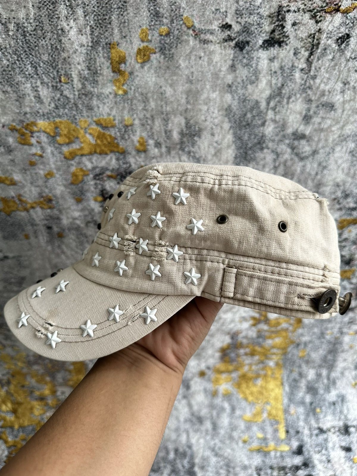 Hysteric Glamour CRAZY STUDED STAR BALENCIAGA STYLE CAP Size ONE SIZE - 5 Thumbnail