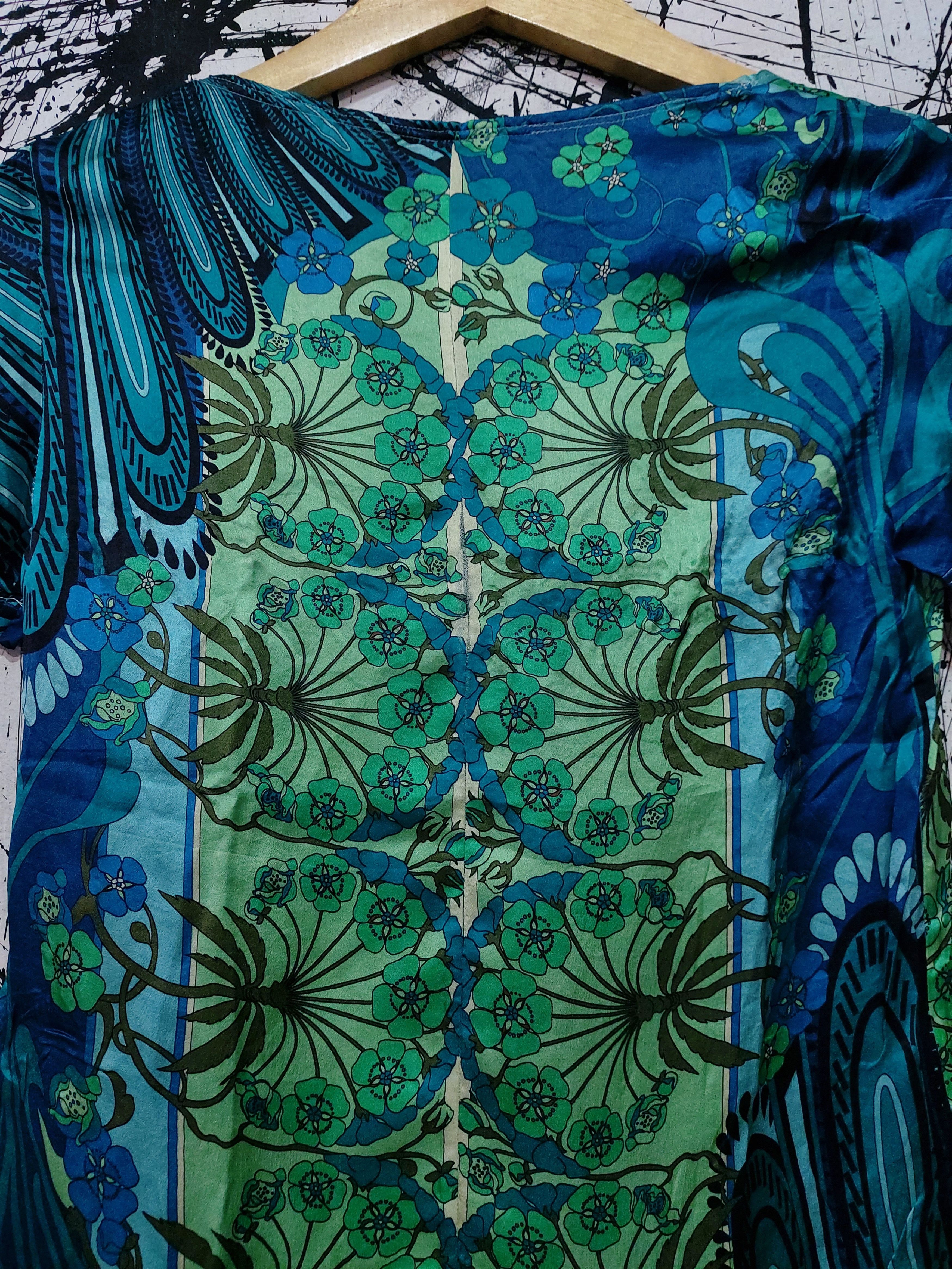 Versace VERSACE COLLECTION FLORAL PRINT SILK SHIRT Size XS / US 0-2 / IT 36-38 - 4 Thumbnail