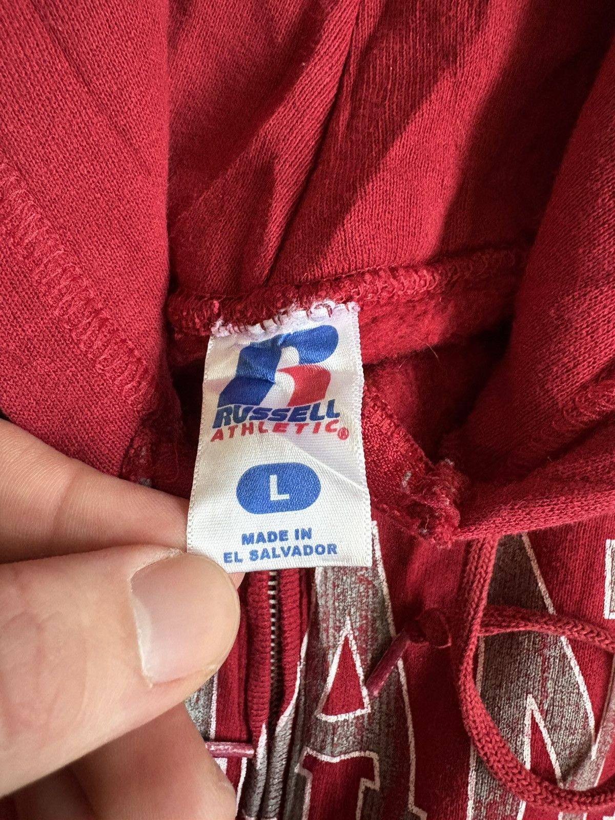 Russell Athletic Vintage Russel Athletic University zip up hoodie Size US L / EU 52-54 / 3 - 3 Thumbnail