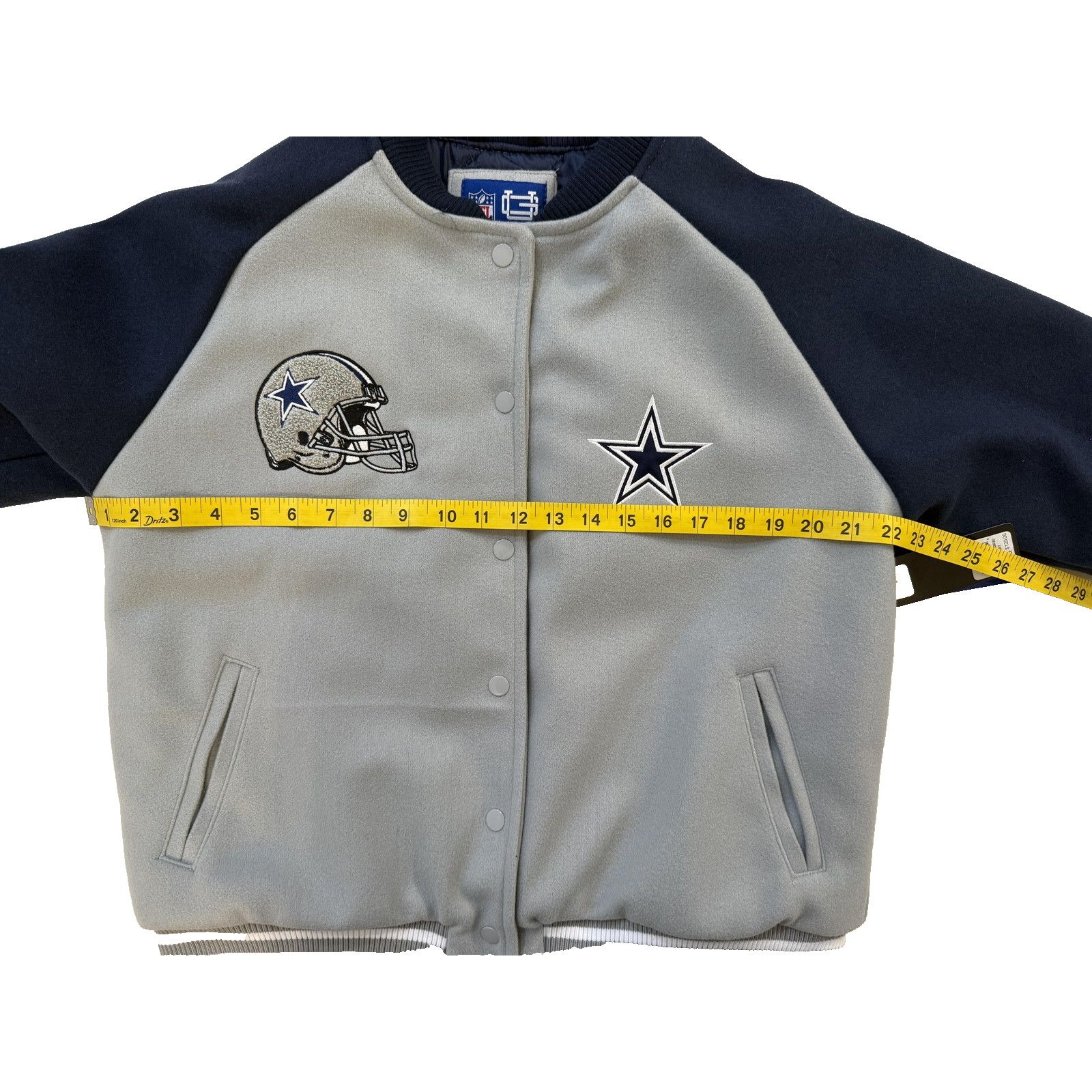 NFL Dallas Cowboys Varsity Jacket Men LG NFL Football NWT Size US L / EU 52-54 / 3 - 7 Thumbnail