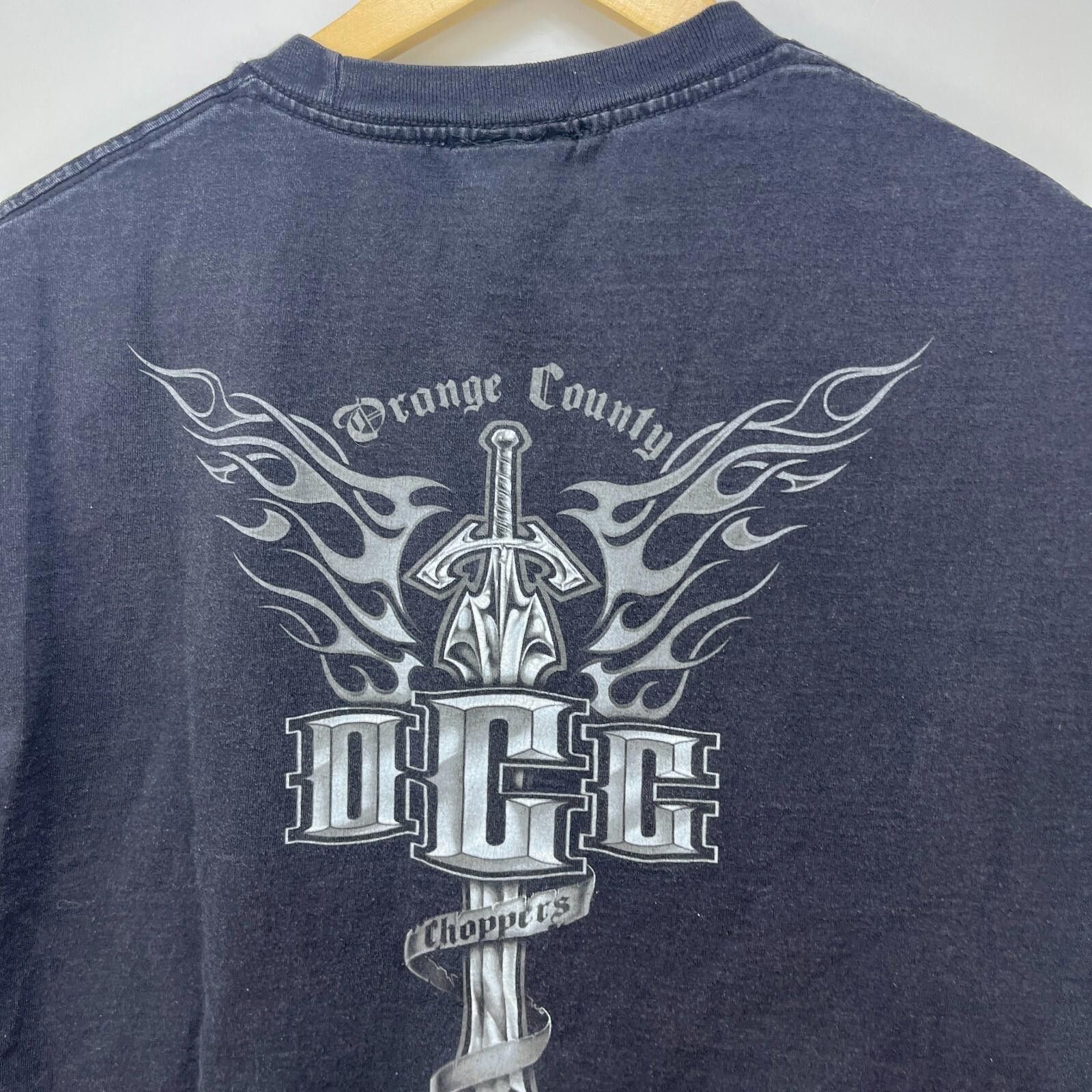 West Coast Choppers Vintage Orange County Choppers Motorcycle Flames T-Shirt XL Size US XL / EU 56 / 4 - 3 Thumbnail