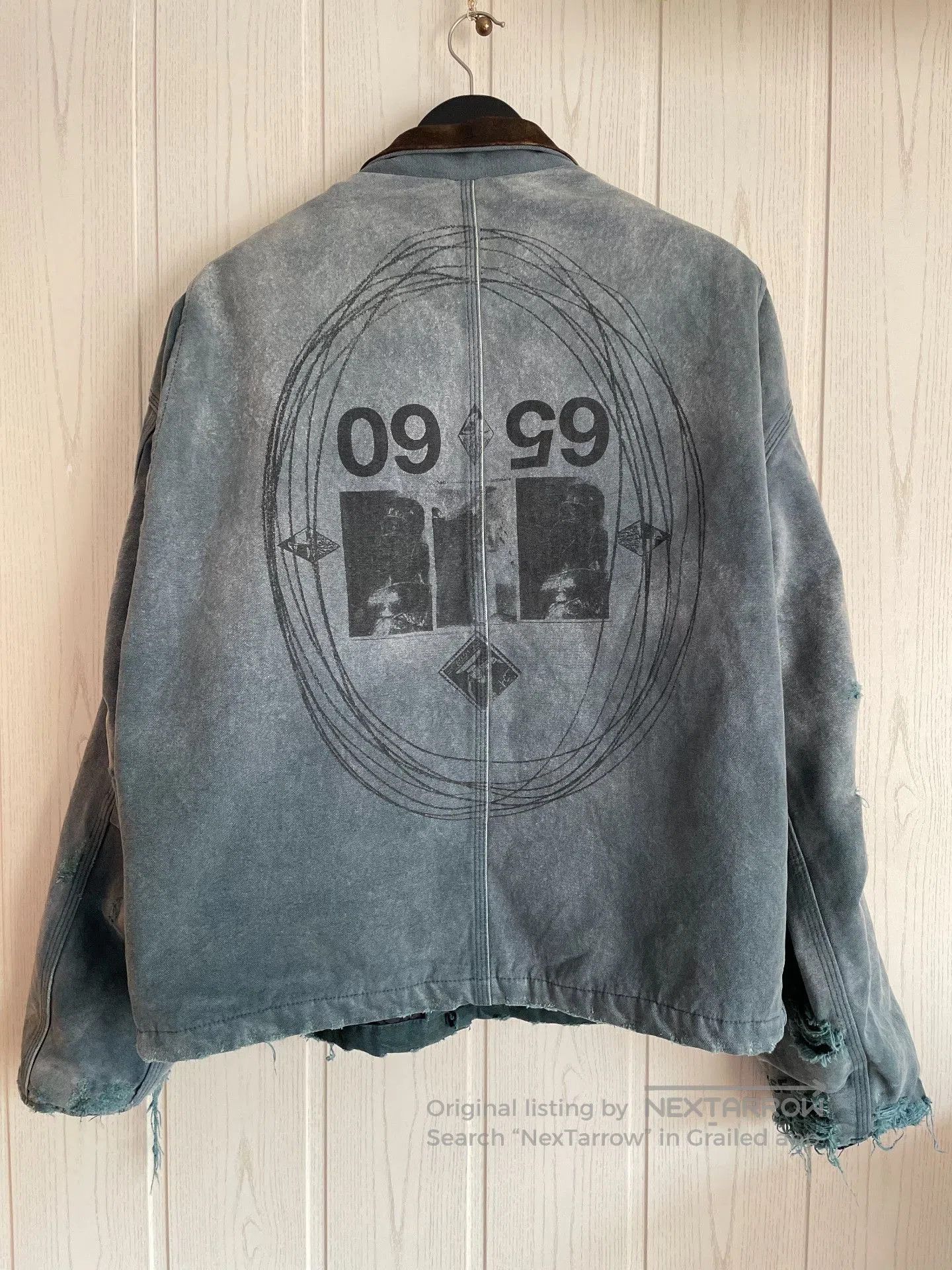 Enfants Riches Deprimes ERD 24FW Distressed Blue Canvas Jacket. Size US L / EU 52-54 / 3 - 2 Thumbnail
