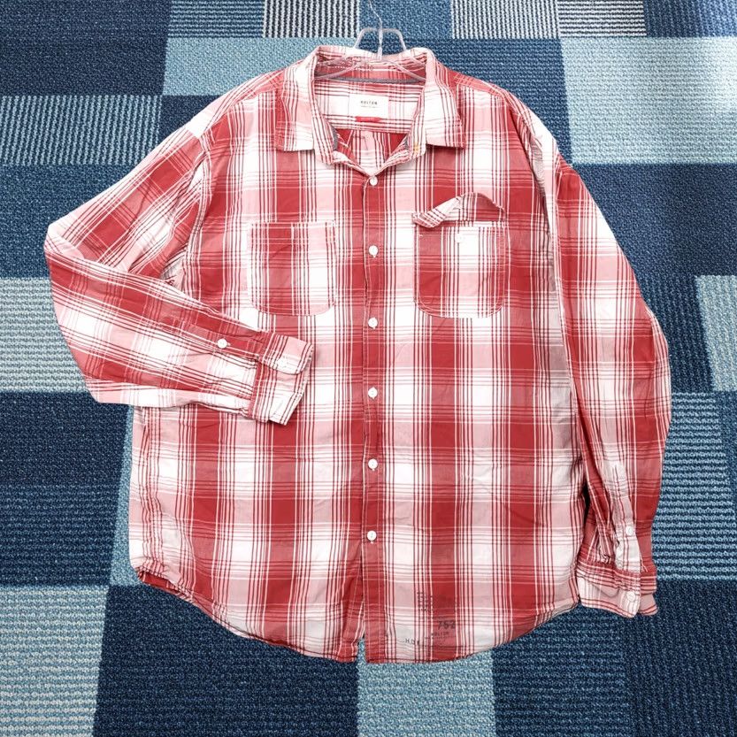 Vintage Holton Shirt Mens 2XL Plaid Red Cotton Button-Up Long Sleeve Casual Size US XXL / EU 58 / 5 - 1 Thumbnail