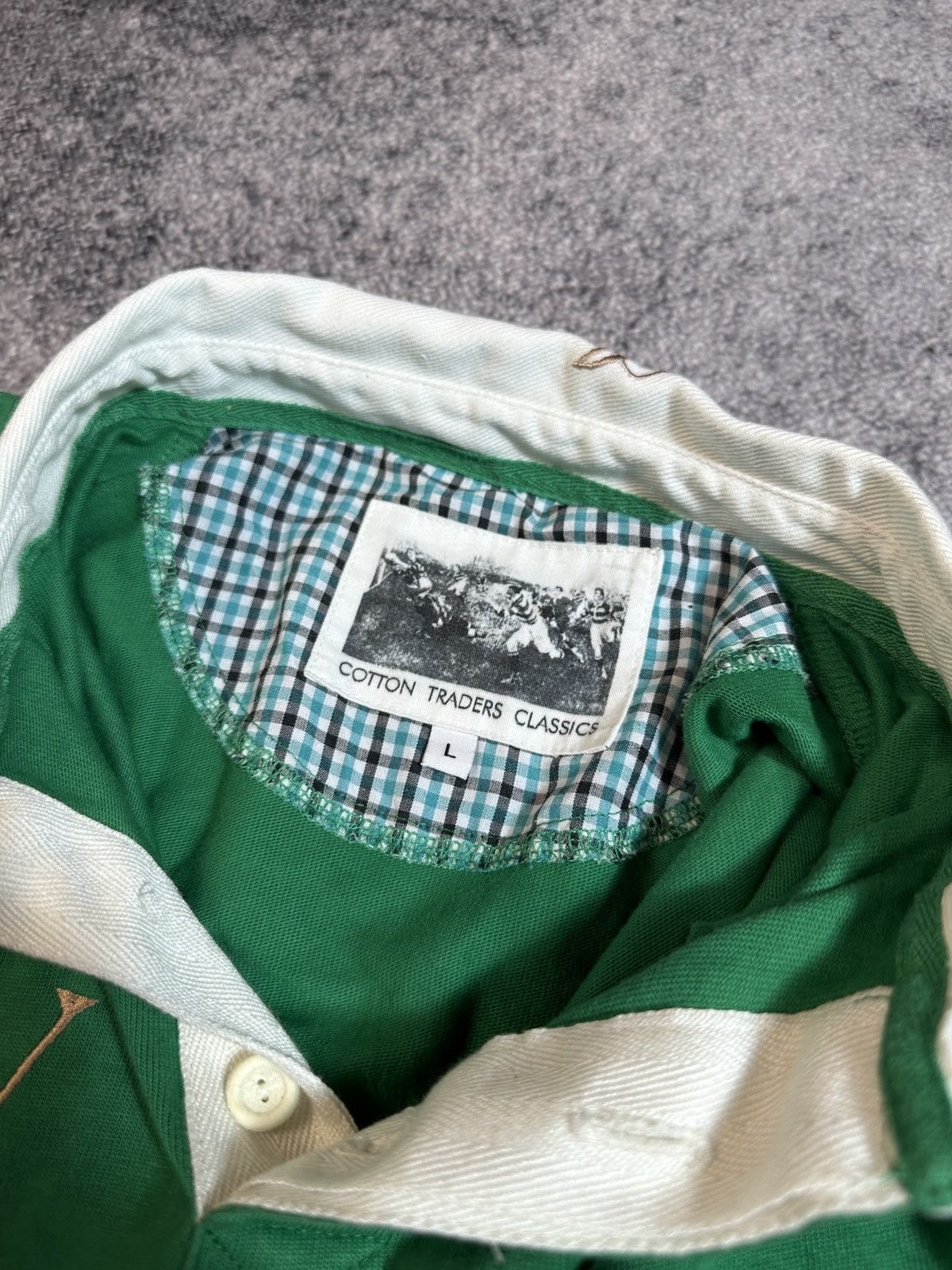 Cotton Traders × Vintage Vintage Cotton Traders Irleand Rugby Polo Streetwear Rare L Size US L / EU 52-54 / 3 - 4 Thumbnail