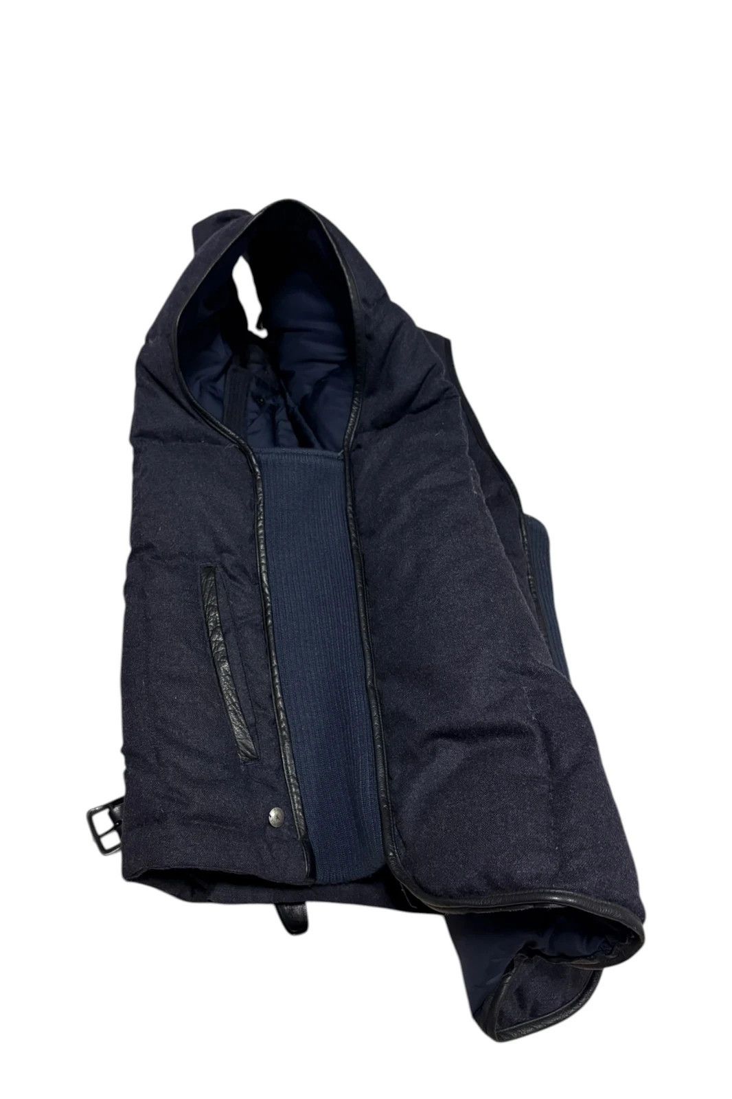 Maison MIHARA YASUHIRO Mihara Yasuhiro navy wool gilet duffle latch jacket Size US M / EU 48-50 / 2 - 2 Thumbnail