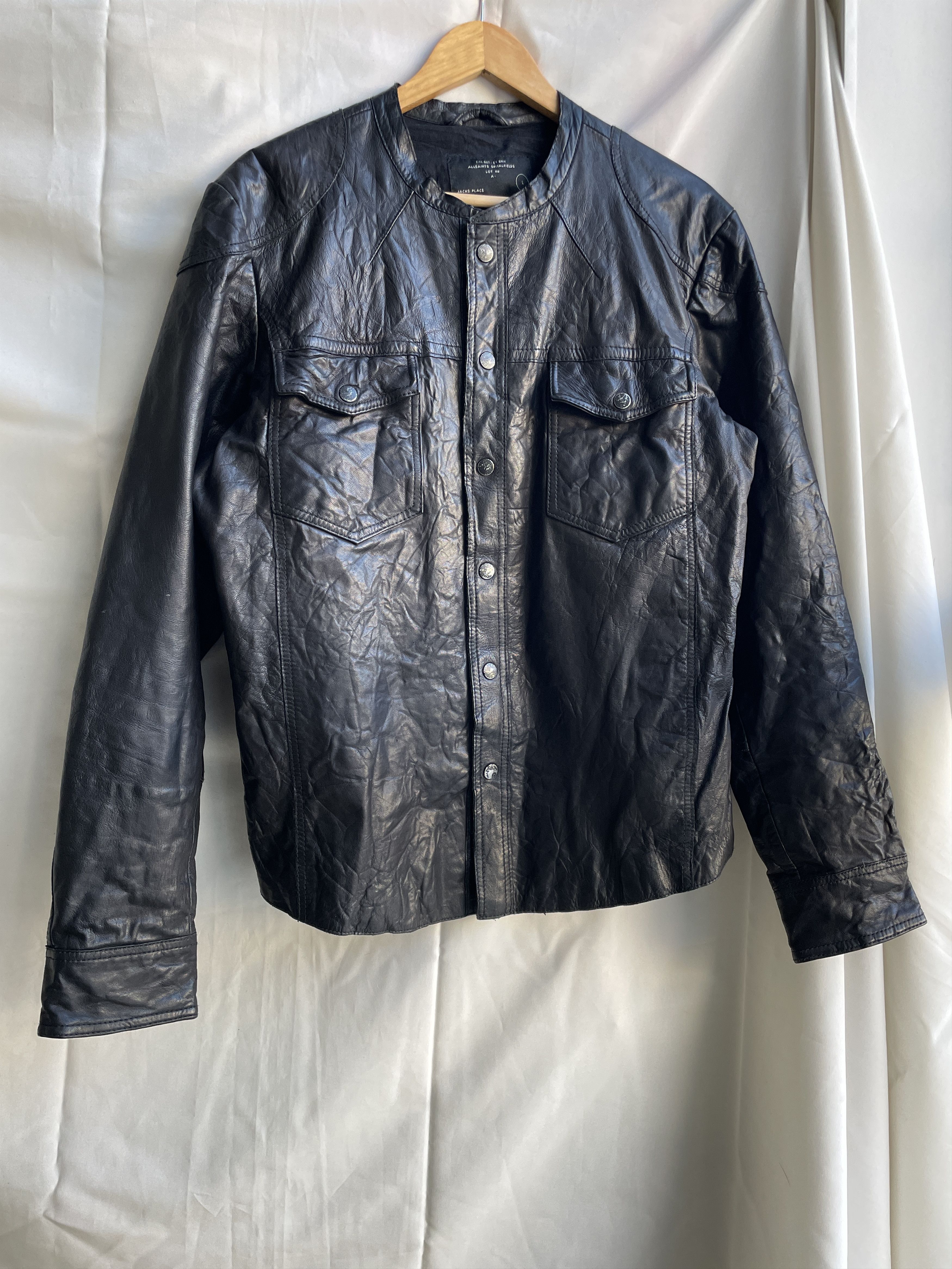Allsaints Allsaints Leather Demon Shirt Size L Size US L / EU 52-54 / 3 - 1 Thumbnail