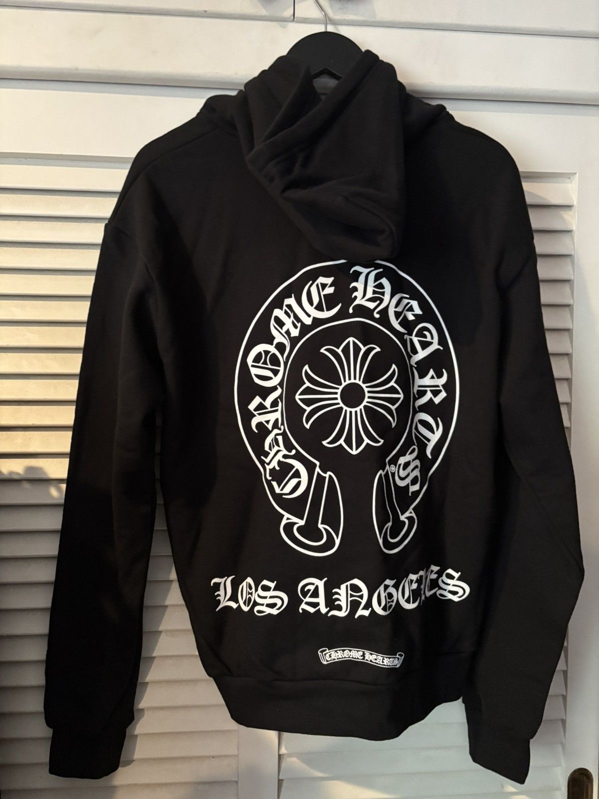 大人気 CHROME HEARTS Los Angeles Zip Up Hoodie パーカー Authentic Chrome Hearts Los Angeles Exclusive Zip Up Black