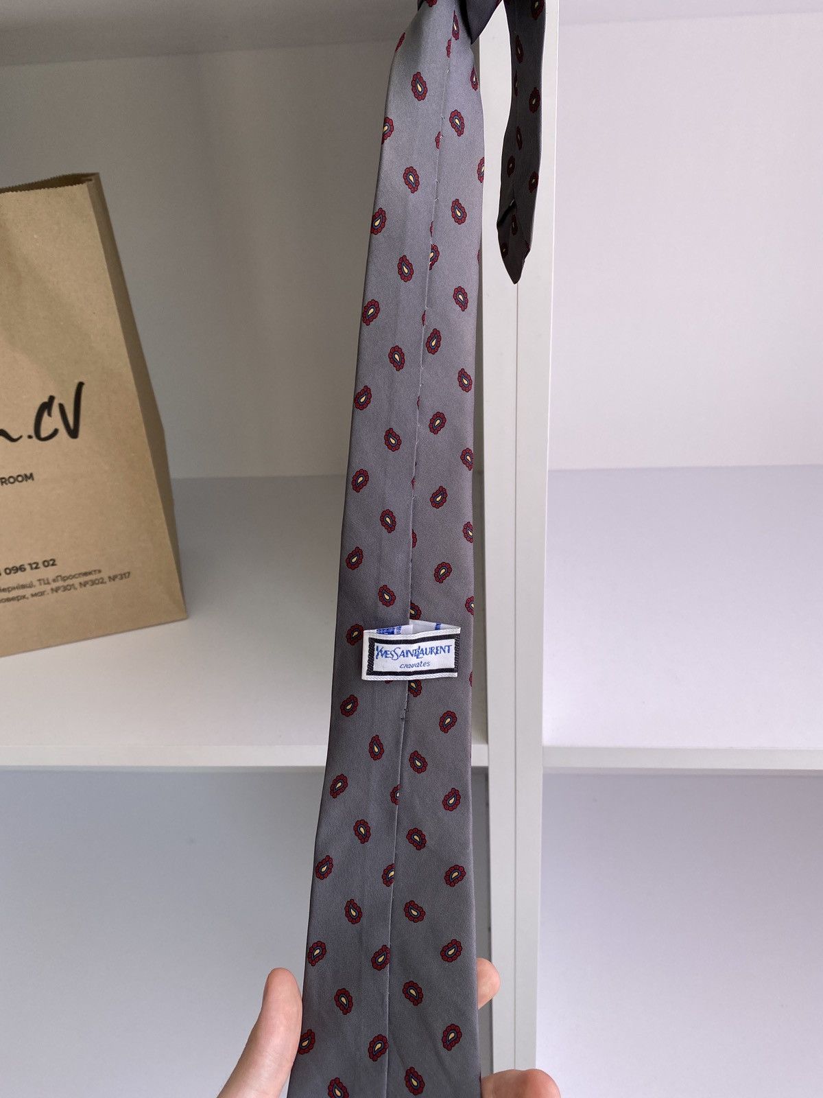 Vintage × Yves Saint Laurent Vintage Yves Saint Laurent Tie Size ONE SIZE - 5 Thumbnail