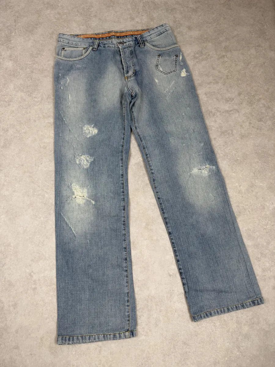 Dolce & Gabbana SS2006 Dolce & Gabbana Blue Distressed Contemporary Denim Jeans Size US 32 / EU 48 - 7 Thumbnail