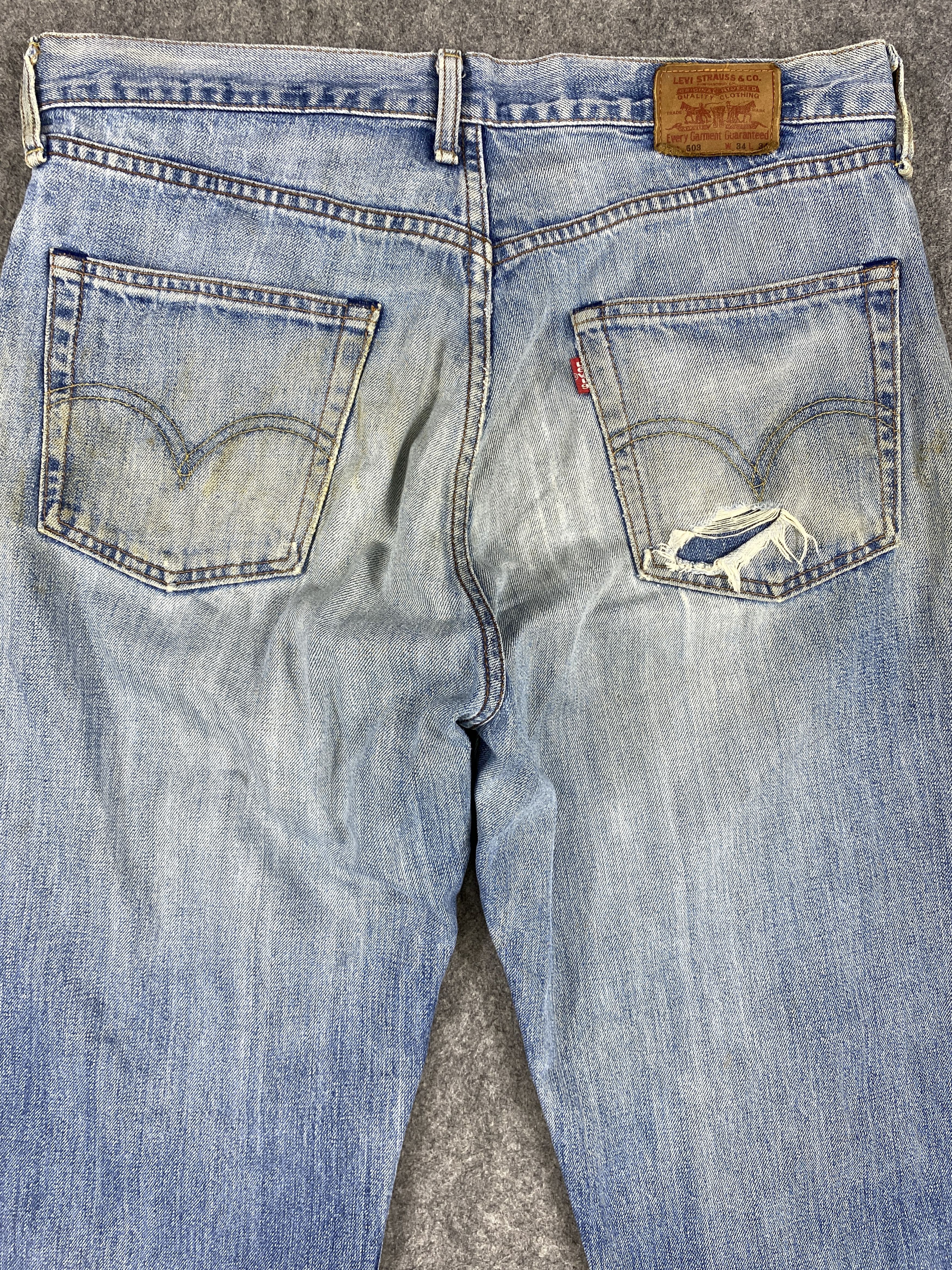 Levi's Dirty Used Blue Vintage Levi's 503 34x30 Denim -SJ093 Size US 34 / EU 50 - 4 Thumbnail