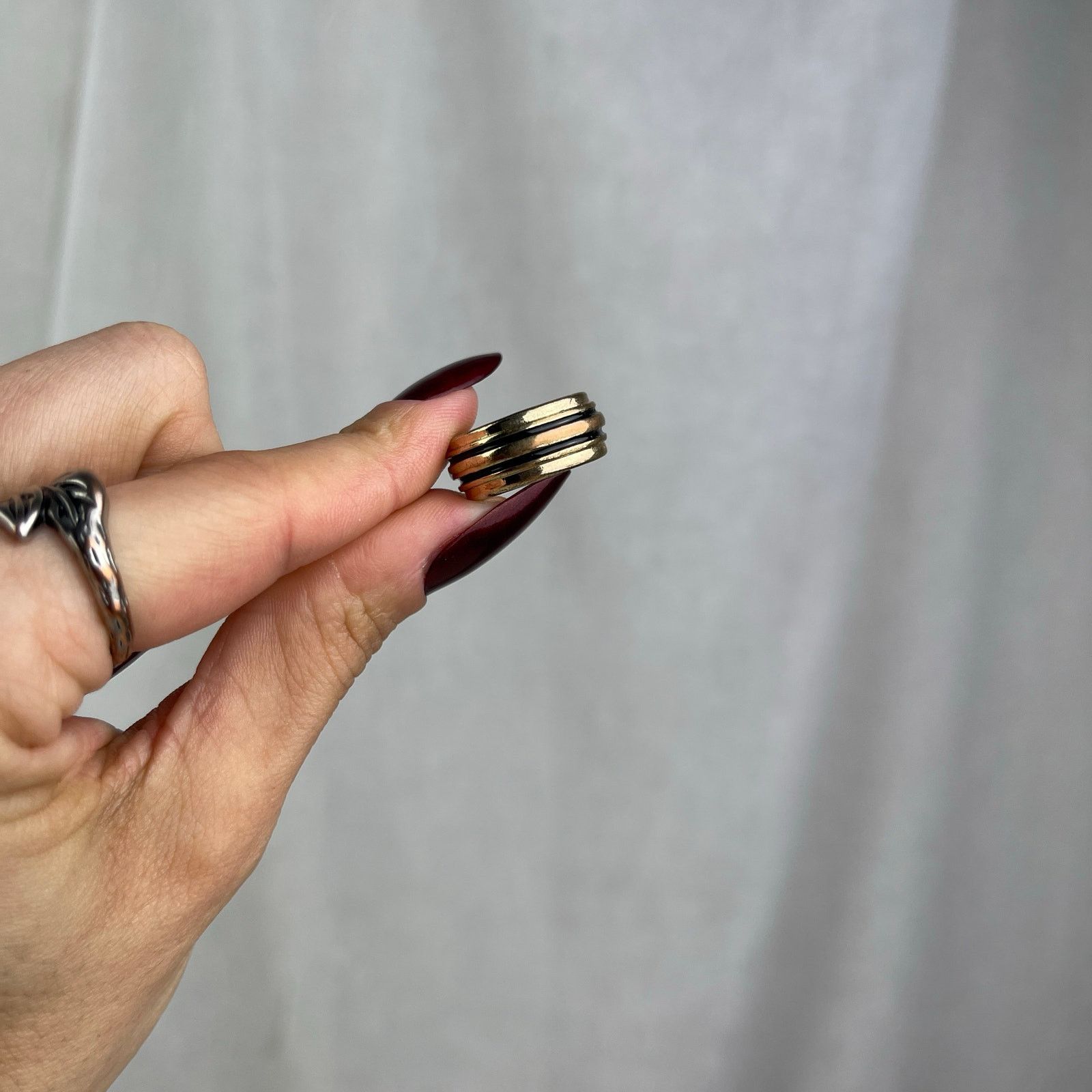 Other Rings Silver Leaves Gold Black Turquoise Howlite 5.5, 6, 6.5 Size ONE SIZE - 20 Thumbnail