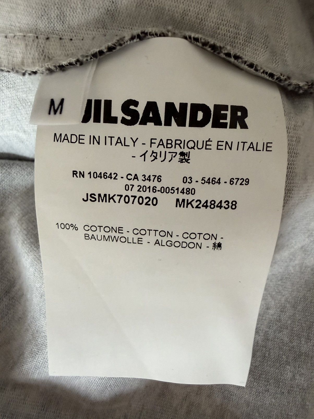 Jil Sander Jil Sander Mens Graphic T-Shirt Size XL Black Cotton Size M Size US M / EU 48-50 / 2 - 5 Thumbnail