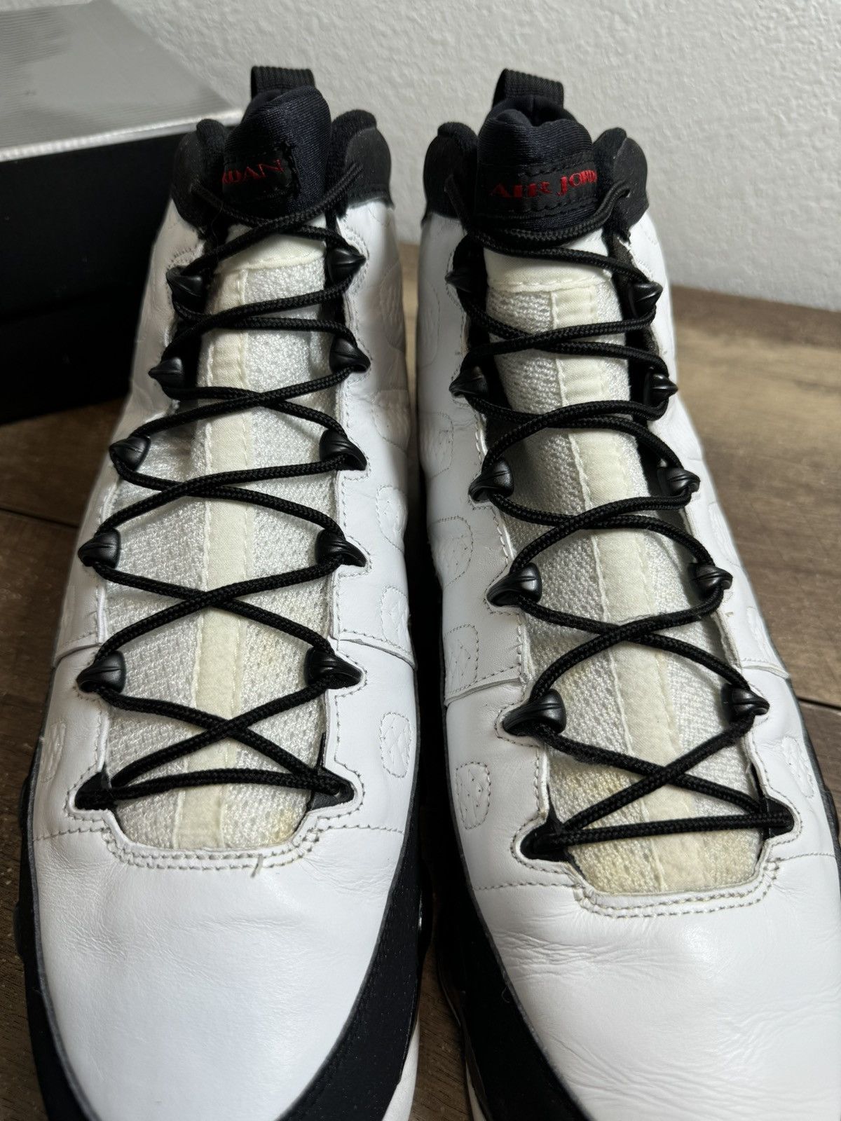 Jordan Brand Air Jordan 9 Retro OG White Black Red Size 15 | 302370-101 | Size US 15 / EU 48 - 7 Thumbnail