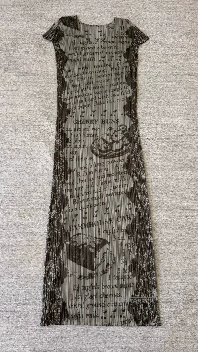 Issey Miyake Issey Miyake Baking Recipe Print Dress Size M / US 6-8 / IT 42-44 - 3 Thumbnail
