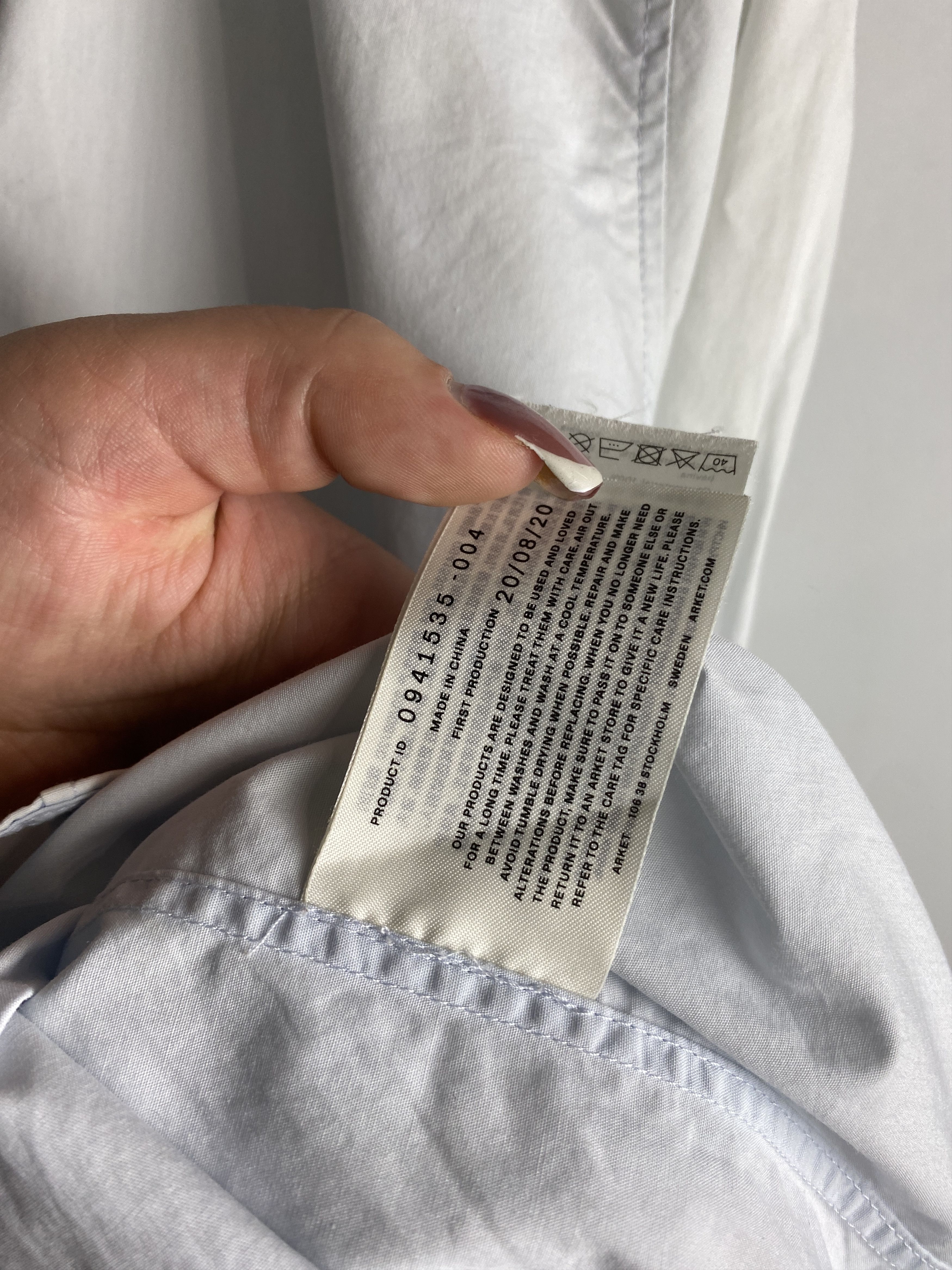 Arket Arket Straight Cut Poplin Shirt casual basic Size XS / US 0-2 / IT 36-38 - 4 Thumbnail
