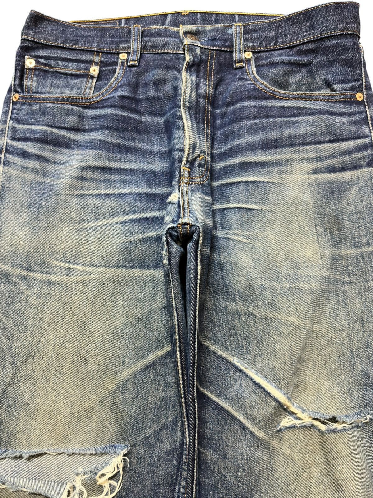 Levi's Vintage Clothing Vintage Levi’s 508 Mudwash Ripped Distressed Denim Size US 33 - 2 Thumbnail