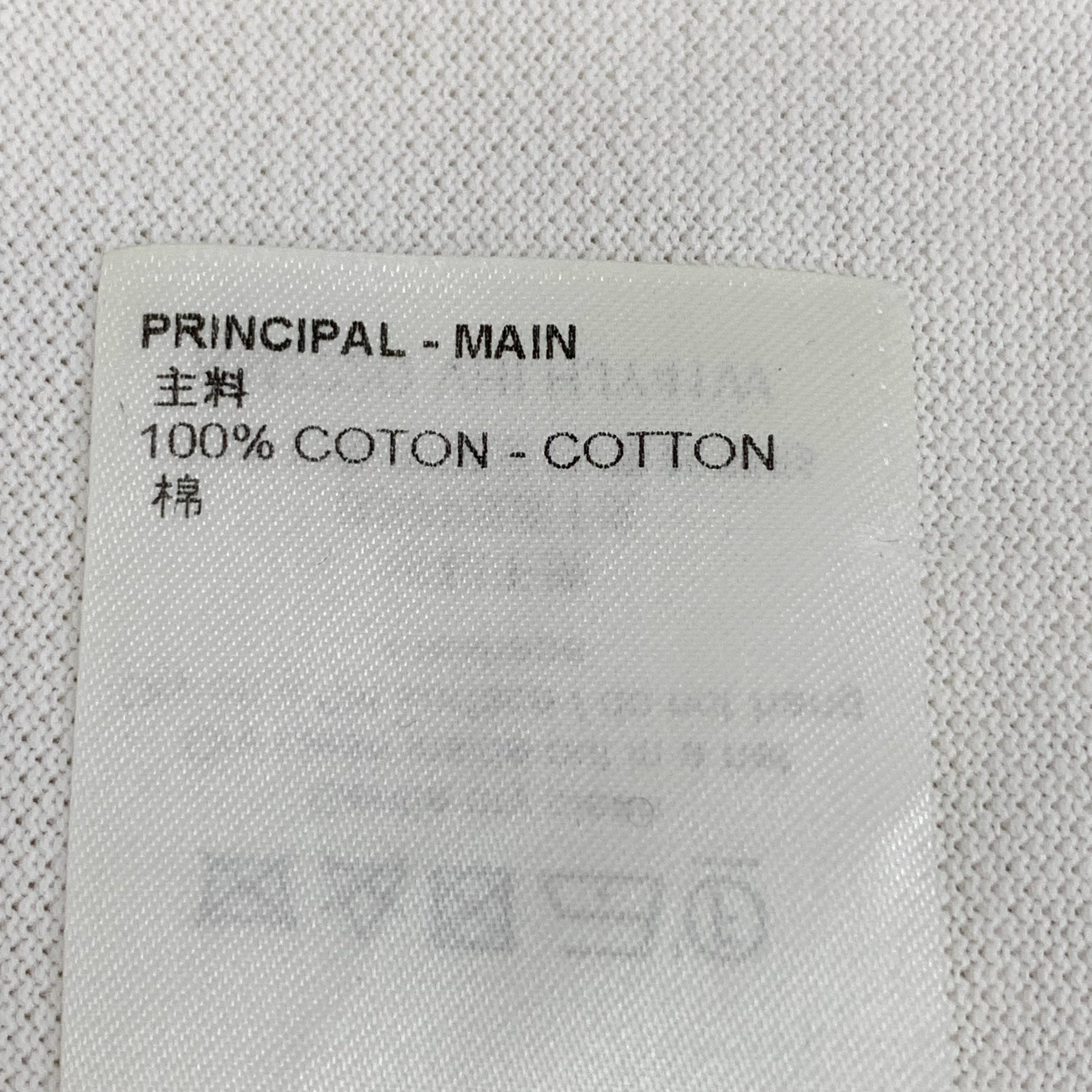 Louis Vuitton Louis Vuitton Polo – White Damier Cotton (Size L) Size US L / EU 52-54 / 3 - 3 Thumbnail