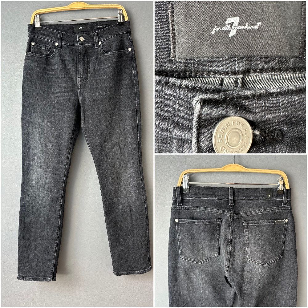 7 For All Mankind 7 For All Mankind Relaxed Skinny Blacky Jeans Trousers Size 27" / US 4 / IT 40 - 1 Thumbnail