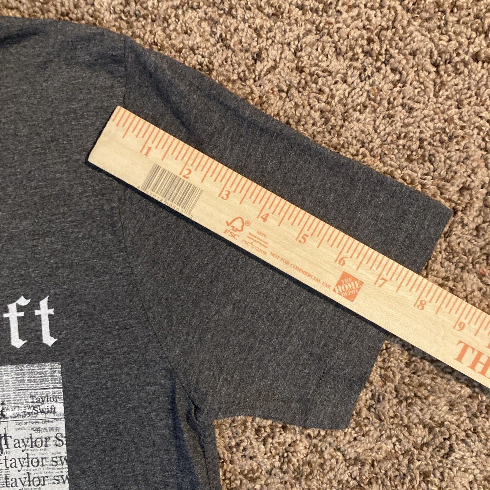 Designer × Vintage Taylor Swift Reputation Tour 2018 T-Shirt Gray Adult S Size US S / EU 44-46 / 1 - 3 Thumbnail