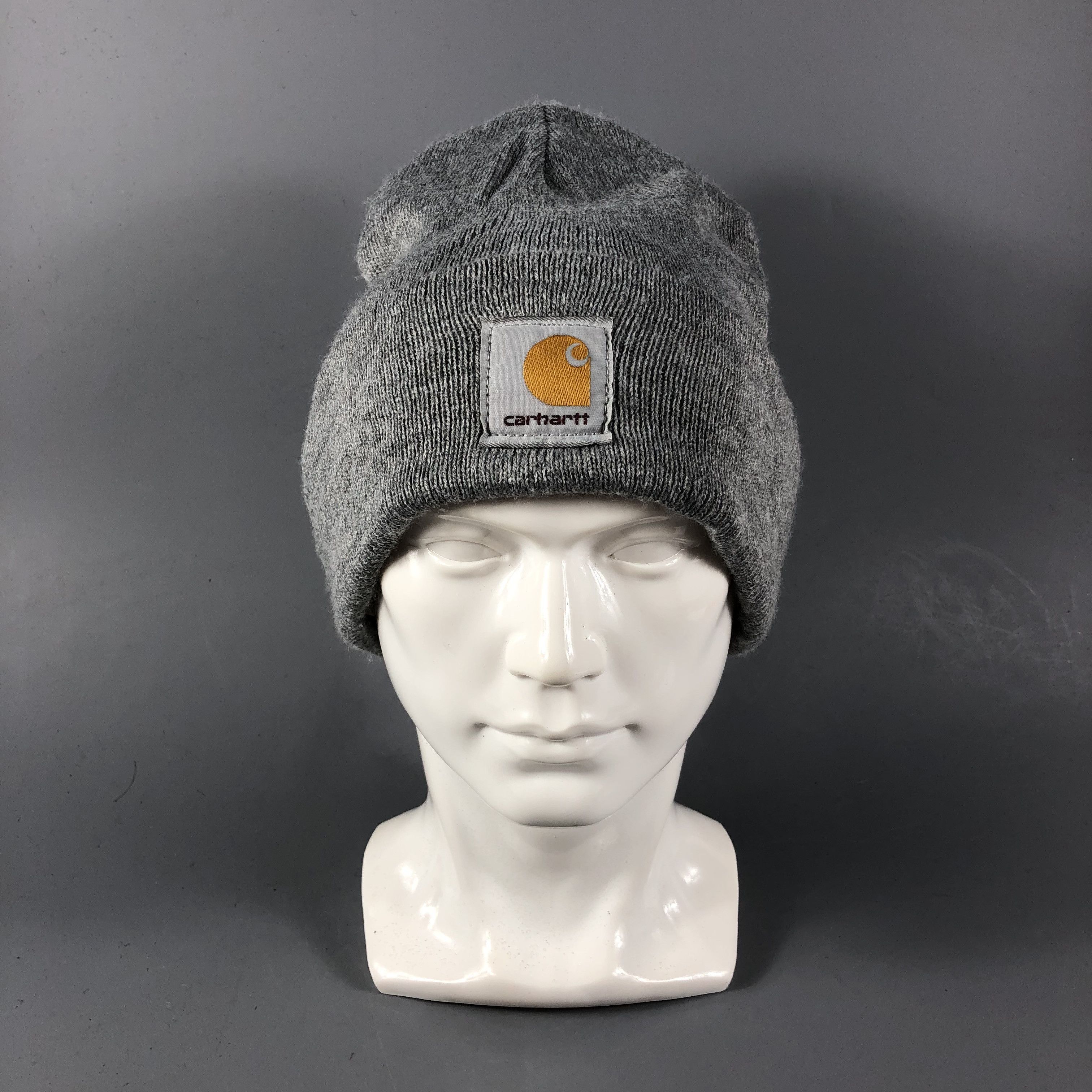 Carhartt Carhartt Grey Beanie Snowcap Snow Hat B816 Size ONE SIZE - 1 Thumbnail