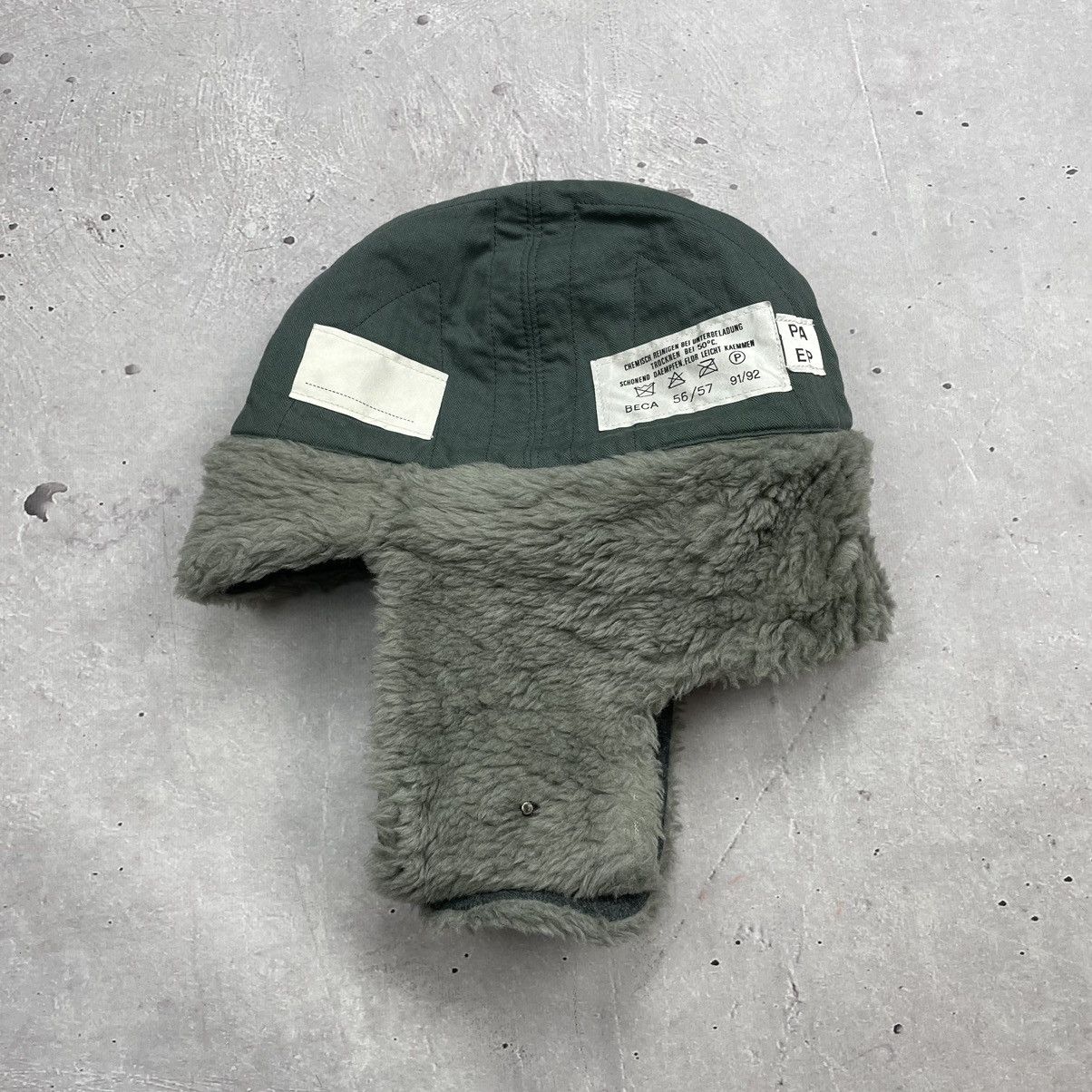 Japanese Brand × Vintage Vintage faux fur Germany military trapper ushanna hat y2k Size ONE SIZE - 4 Thumbnail
