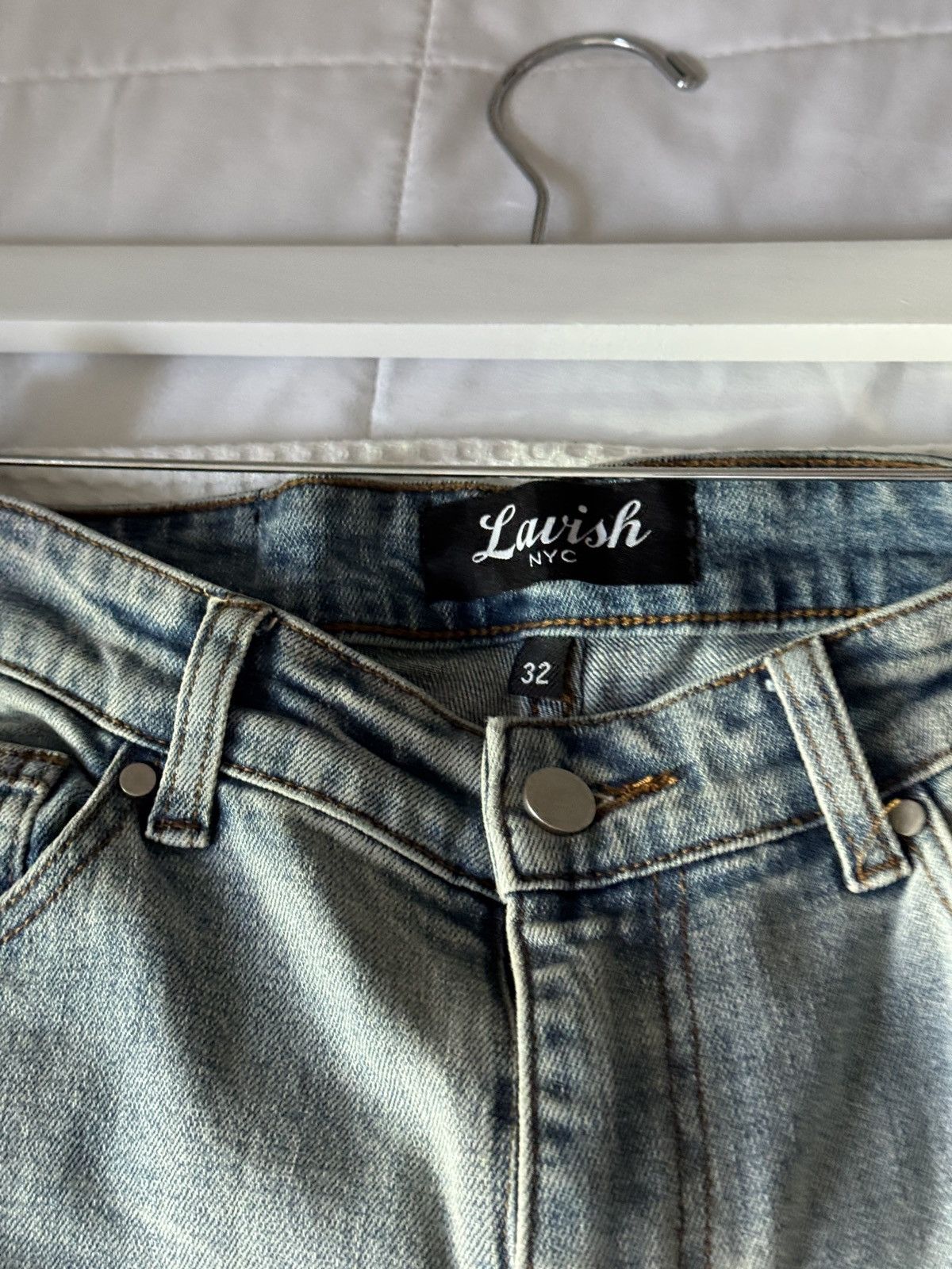 Other LavishNYC blue denim jeans Size US 32 / EU 48 - 5 Thumbnail