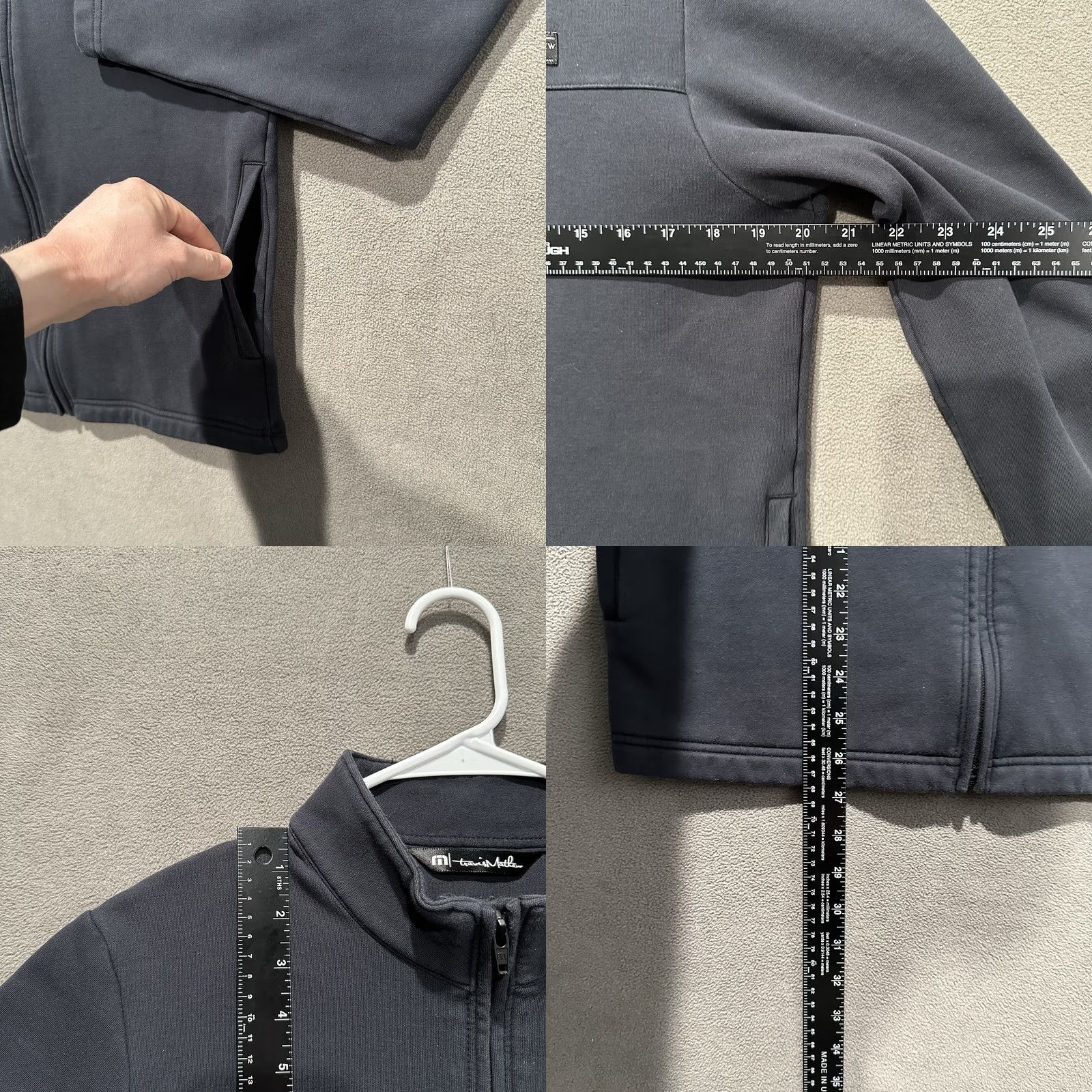TravisMathew Travis Mathew Sweatshirt Mens Small Blue Full Zip Mock Neck Koozie 2.0 Jacket Size US S / EU 44-46 / 1 - 8 Thumbnail