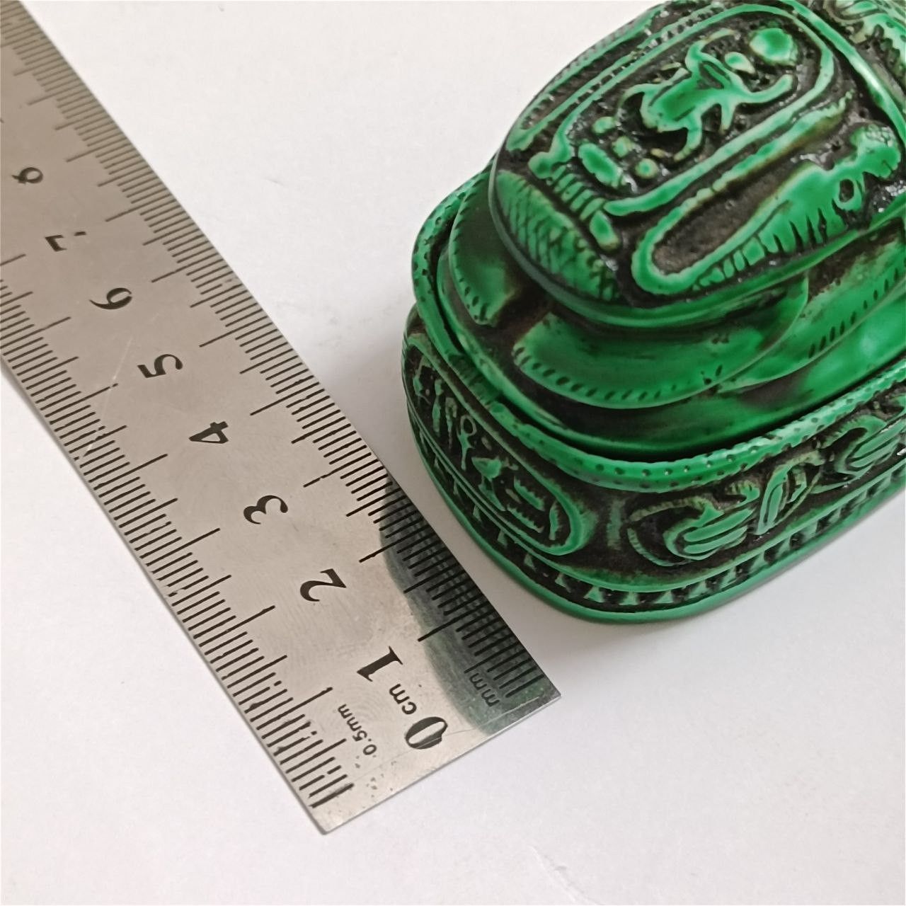 Handmade Handmade Egyptian scarab box with pharaonic carvings Size ONE SIZE - 4 Thumbnail