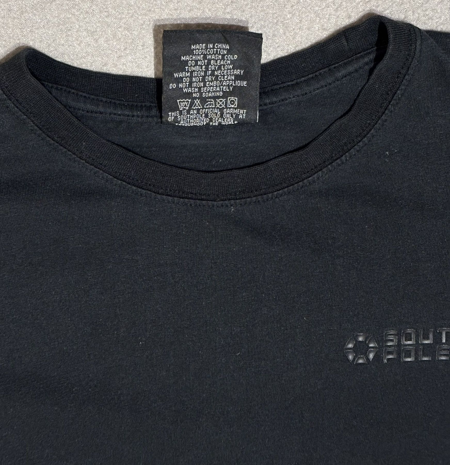 Southpole SouthPole Black T-Shirt Small Logo Large Size US M / EU 48-50 / 2 - 16 Thumbnail