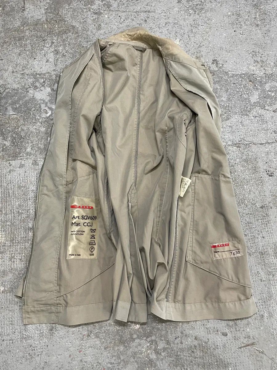 Prada × Vintage 2000s Prada Buttoned Beige Jacket Size US M / EU 48-50 / 2 - 6 Thumbnail