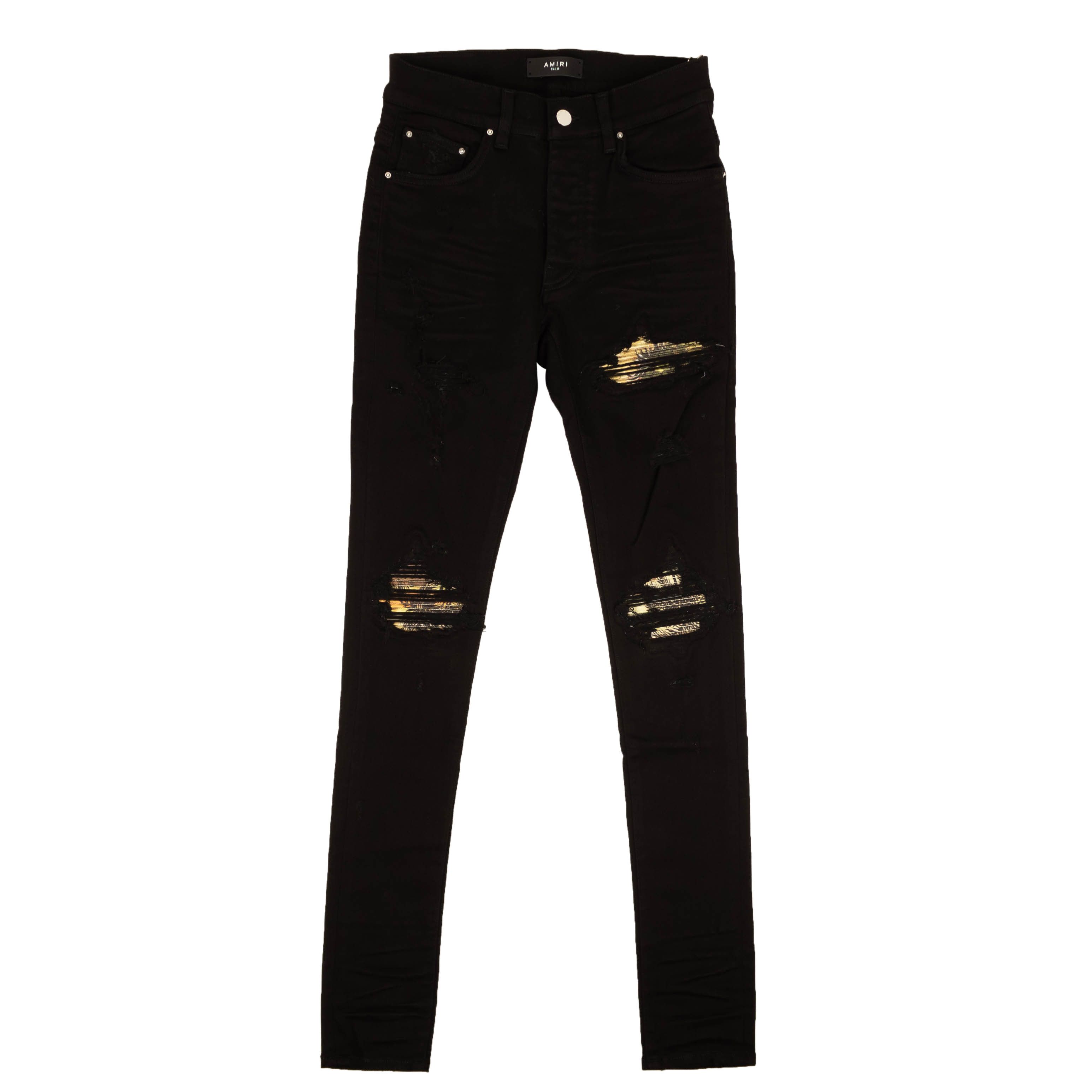 Amiri ALOHA MX1 JEAN Black OD Straight-Fit Jeans Size 29 | Grailed