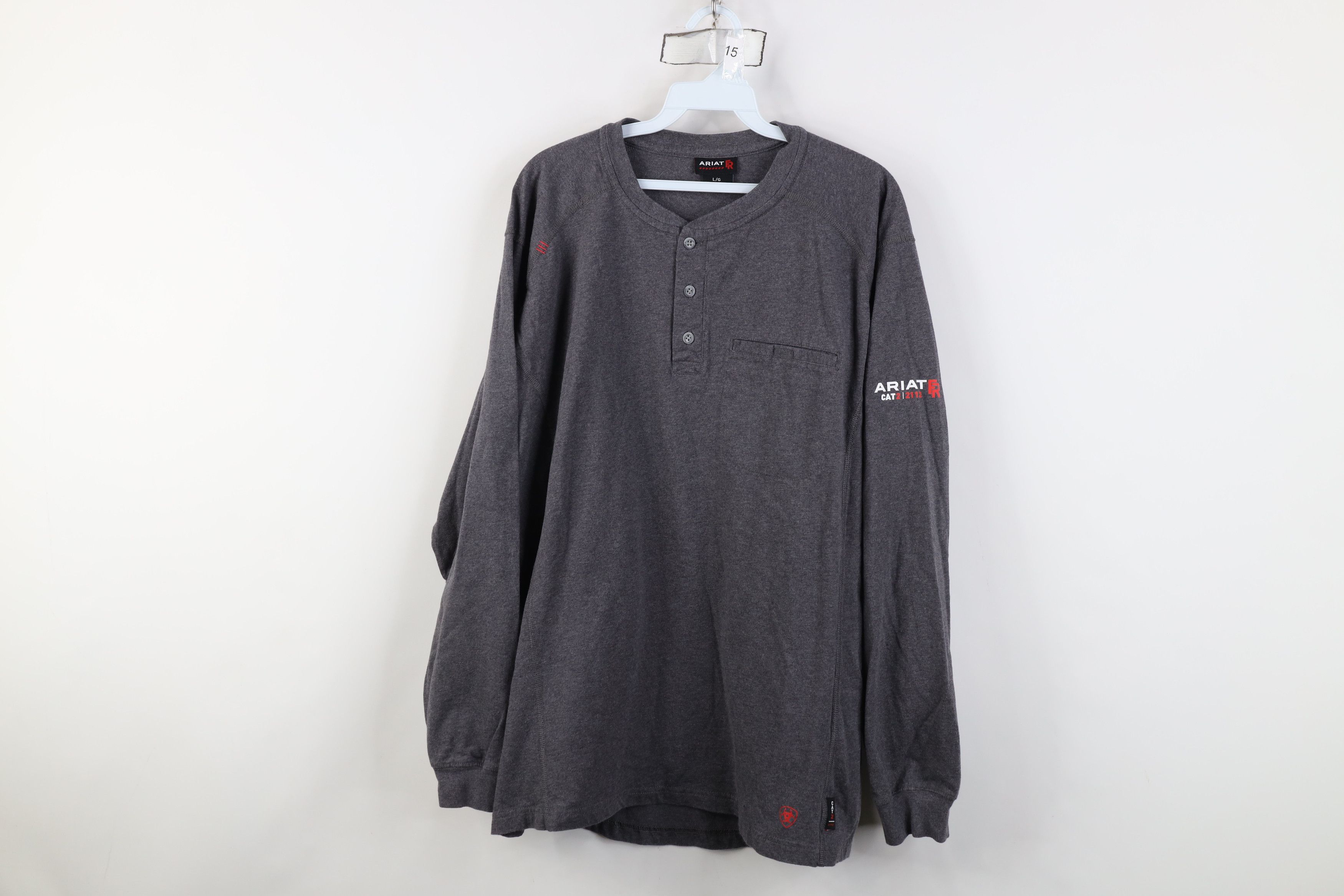 Ariat Ariat FR Fire Flame Resistant Long Sleeve Henley T-Shirt Size US L / EU 52-54 / 3 - 1 Thumbnail