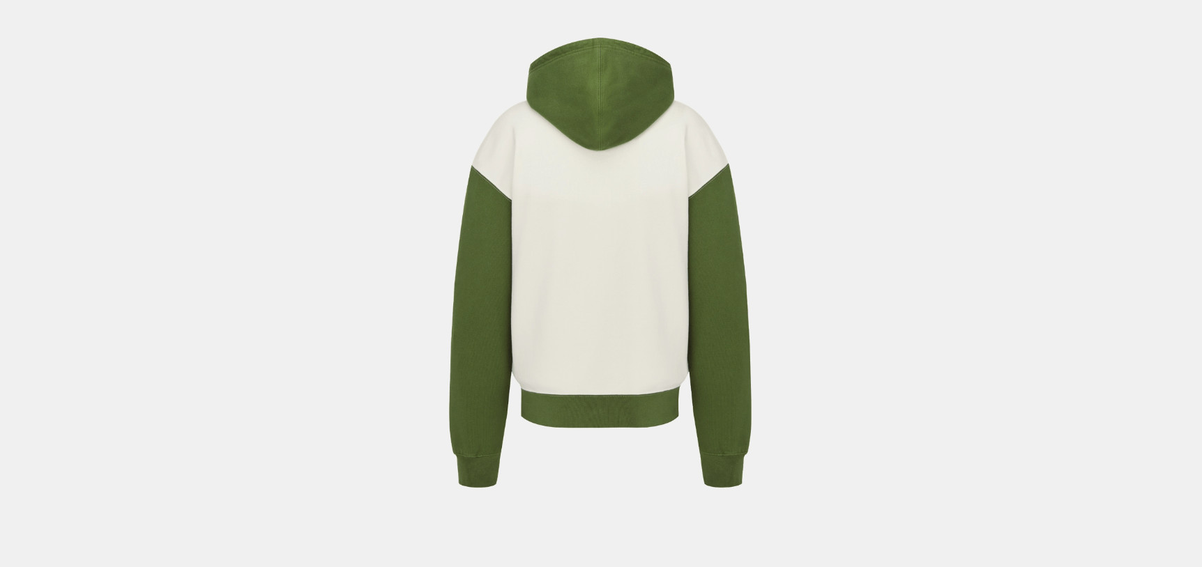DENIM TEARS × Dior o1w1db10624 Oversized Hooded Sweatshirt in White & Green Size US L / EU 52-54 / 3 - 2 Thumbnail