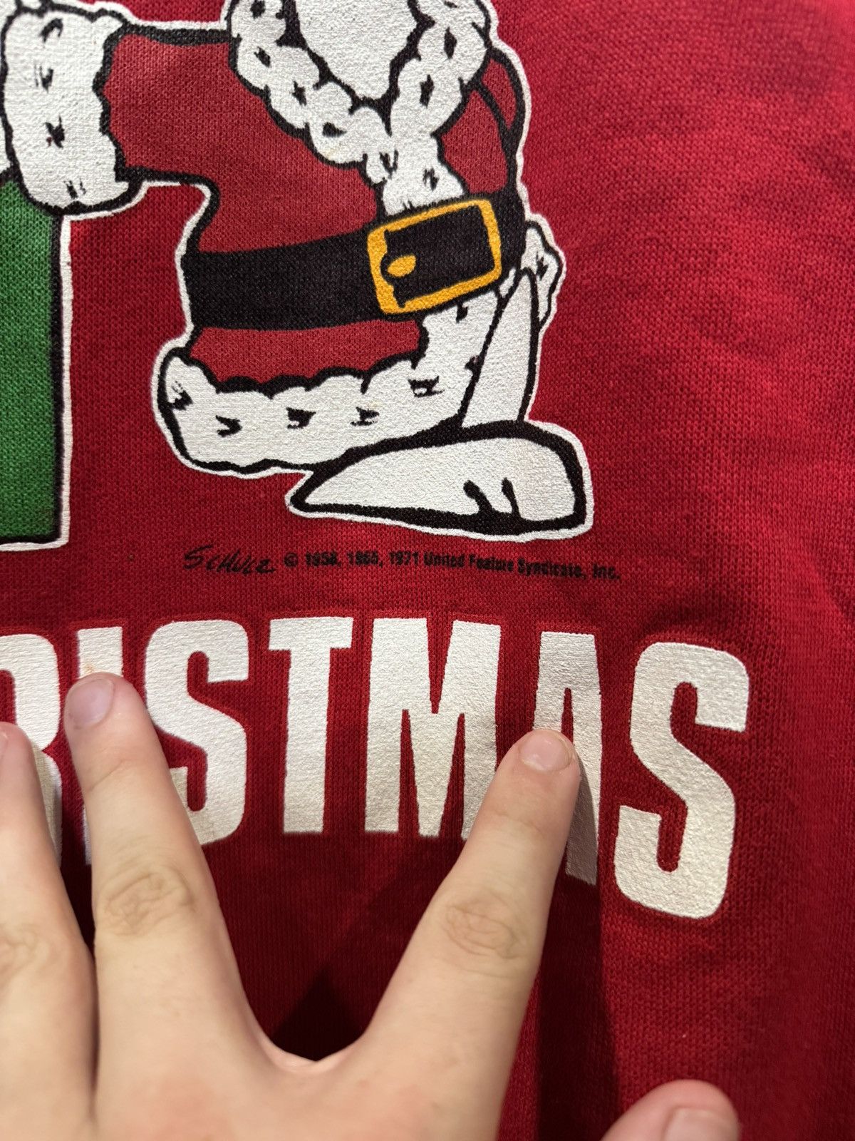 Peanuts Vintage 70s 1971 Snoopy Joe Christmas Sweatshirt L Size US L / EU 52-54 / 3 - 2 Thumbnail