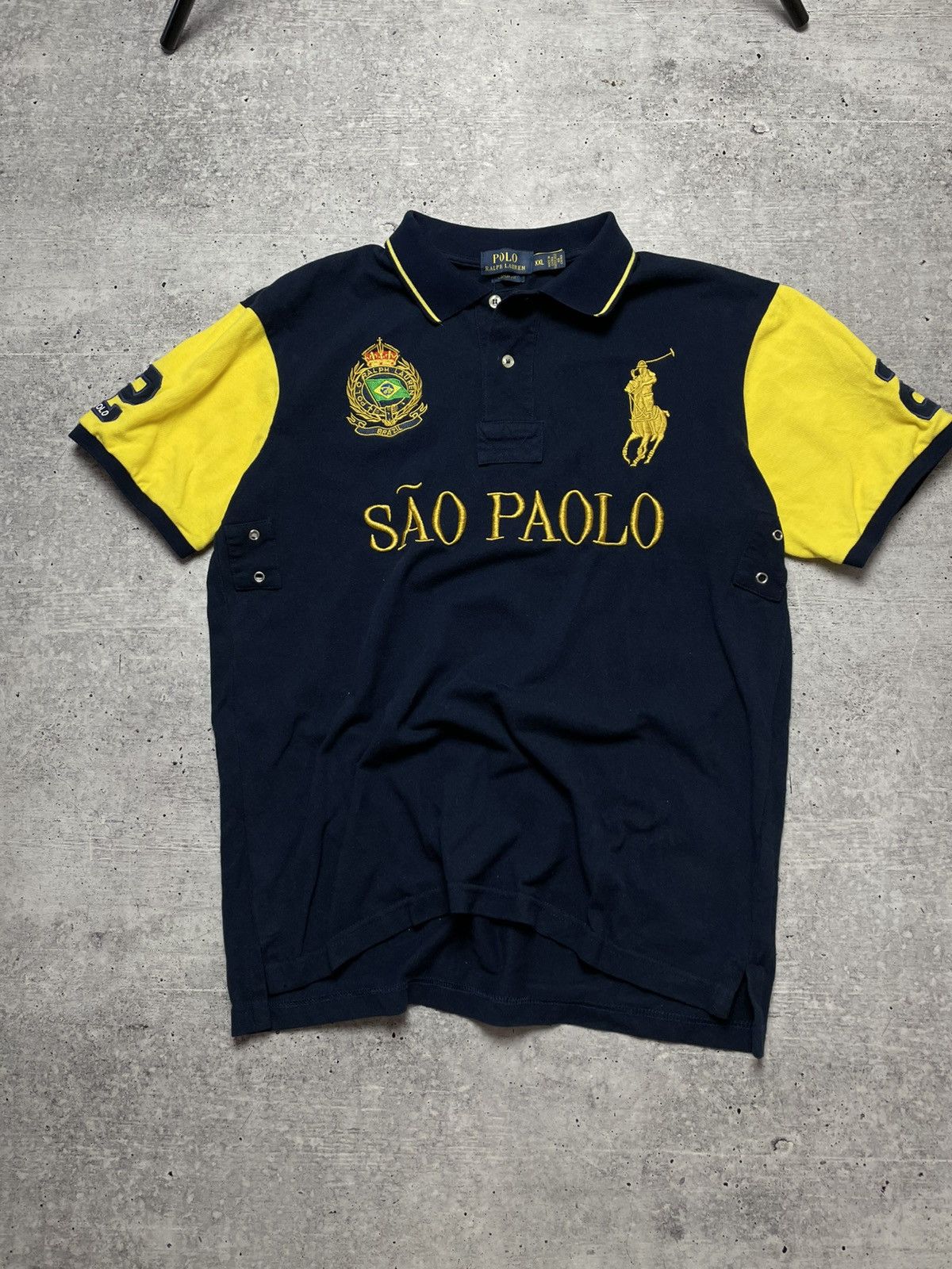 Polo Ralph Lauren Ralph Lauren Polo T-Shirt Sao Paulo Big Pony Rugby XXL Y2K Size US XXL / EU 58 / 5 - 2 Thumbnail