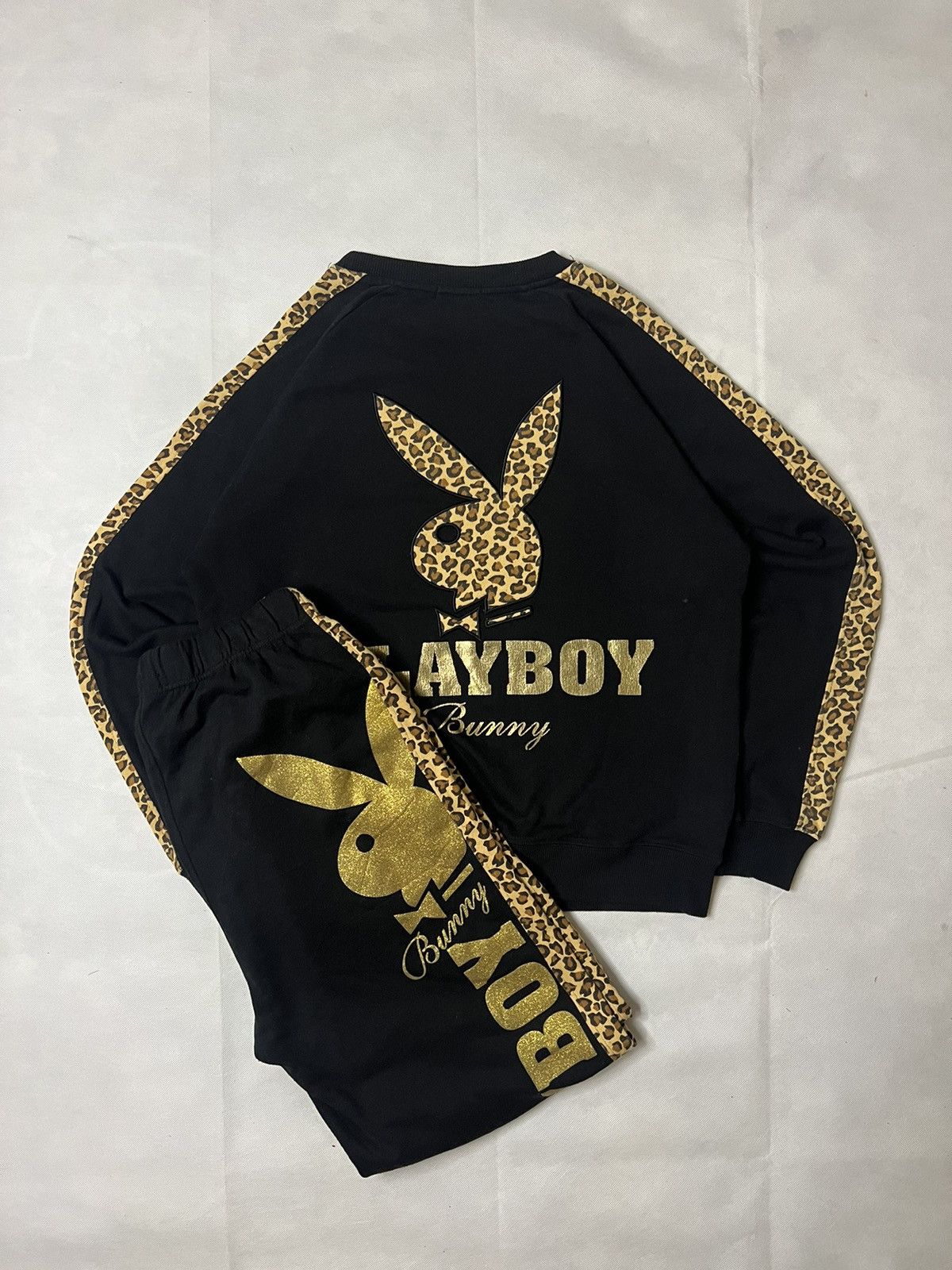 Playboy Playboy Bunny Leopard Design Sweatsuit Rare Size US S / EU 44-46 / 1 - 1 Thumbnail