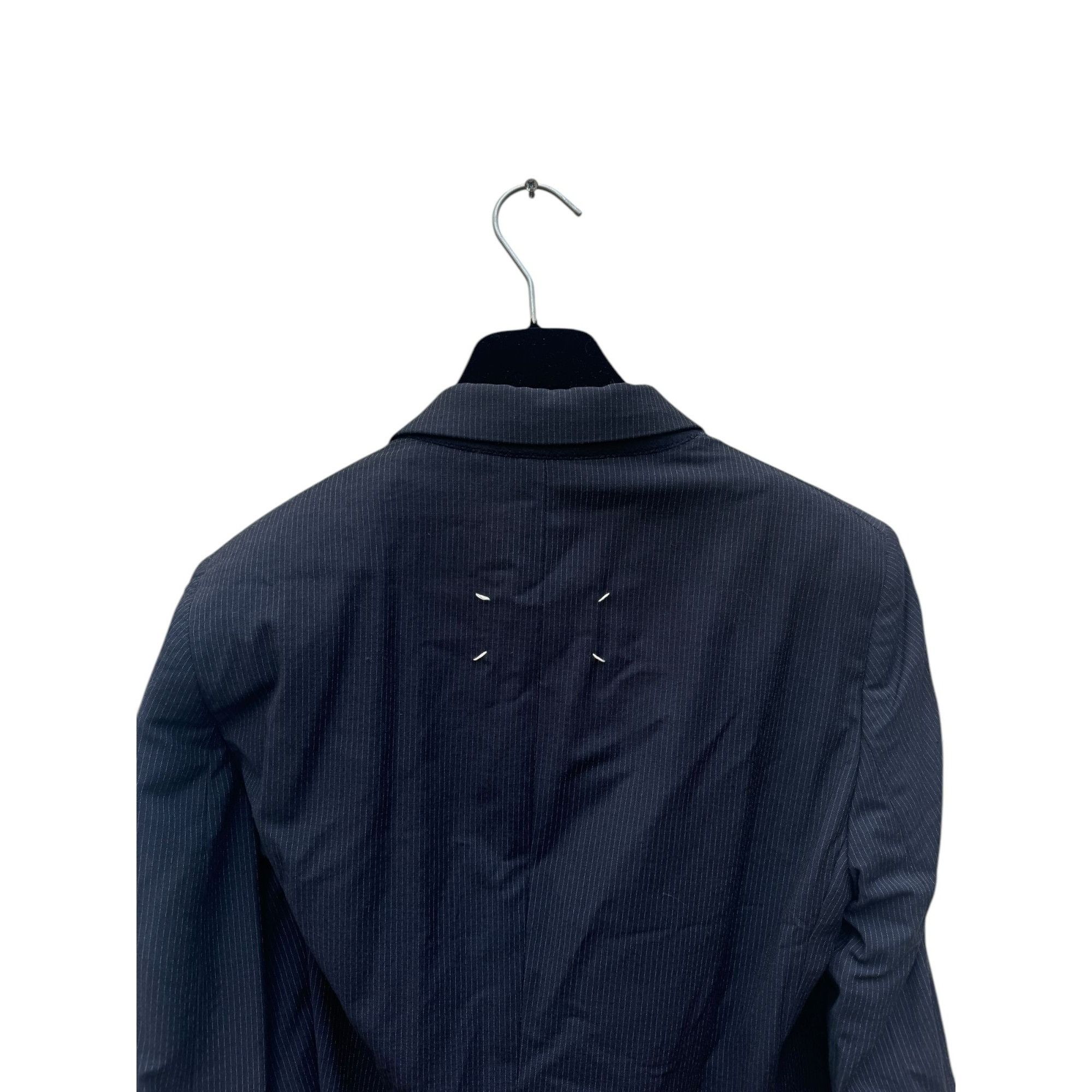 Maison Margiela SS 2008 Navy Wool Striped Blazer Jacket Size M / US 6-8 / IT 42-44 - 5 Thumbnail