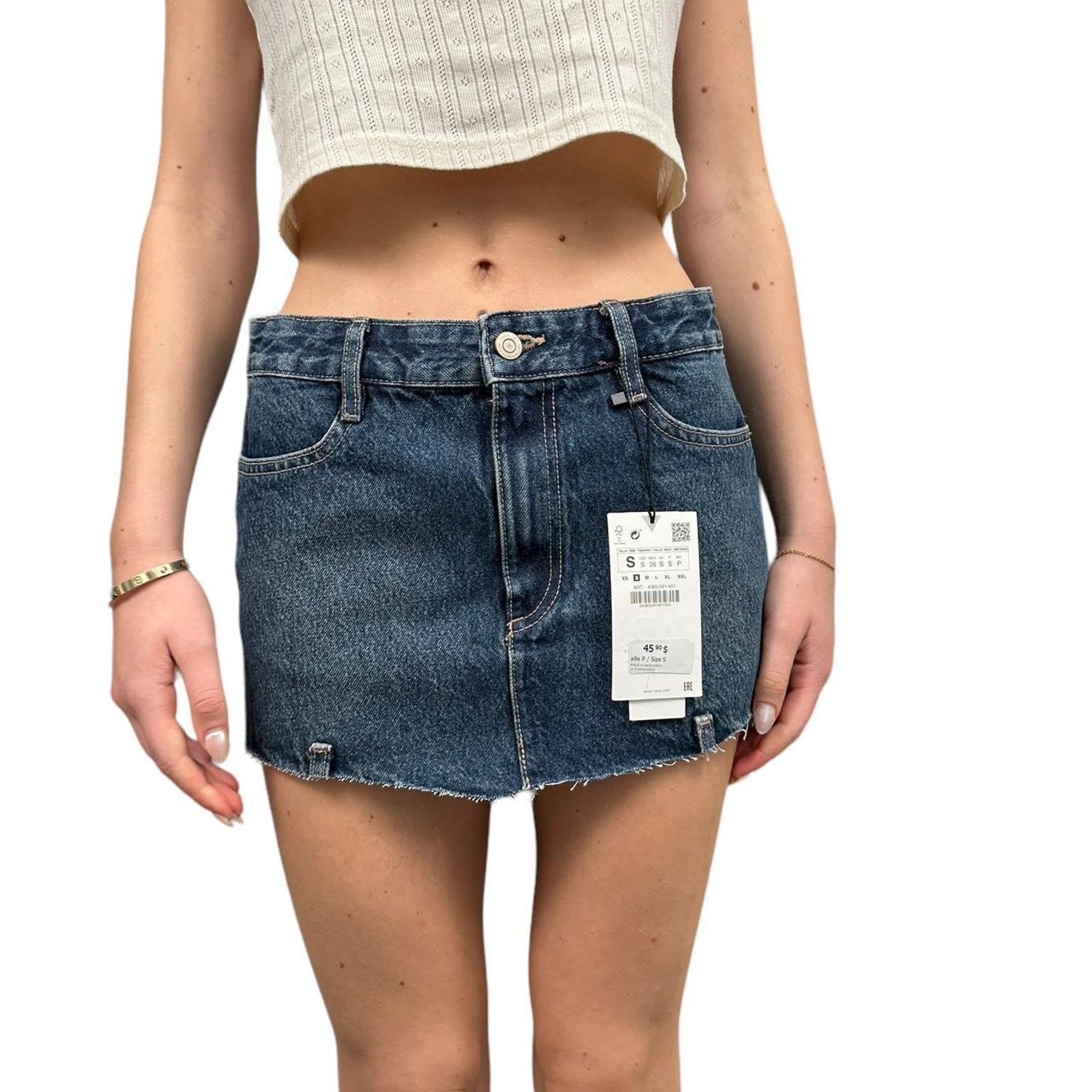 Zara denim skirt brand new Size 28" / US 6 / IT 42 - 2 Thumbnail