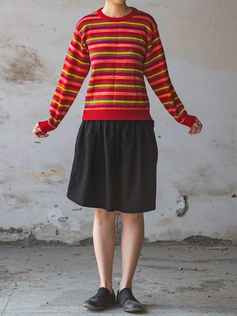 Kenzo KENZO Go out in a rainbow striped knit sweater Size M / US 6-8 / IT 42-44 - 2 Thumbnail