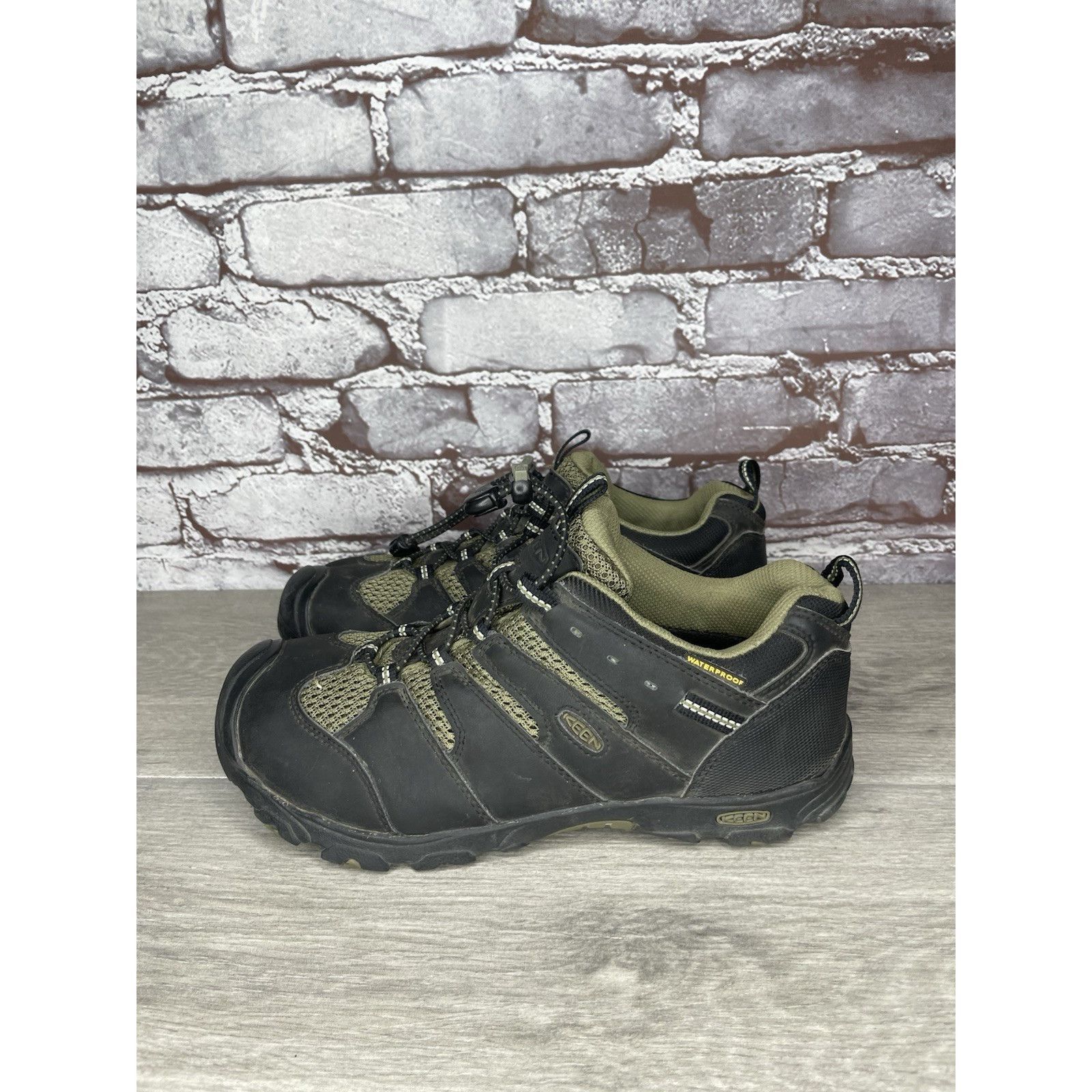 KEEN KEEN 1011760 Koven Olive Black Green Hiking Waterproof Shoes Size US 6 / IT 36 - 11 Thumbnail